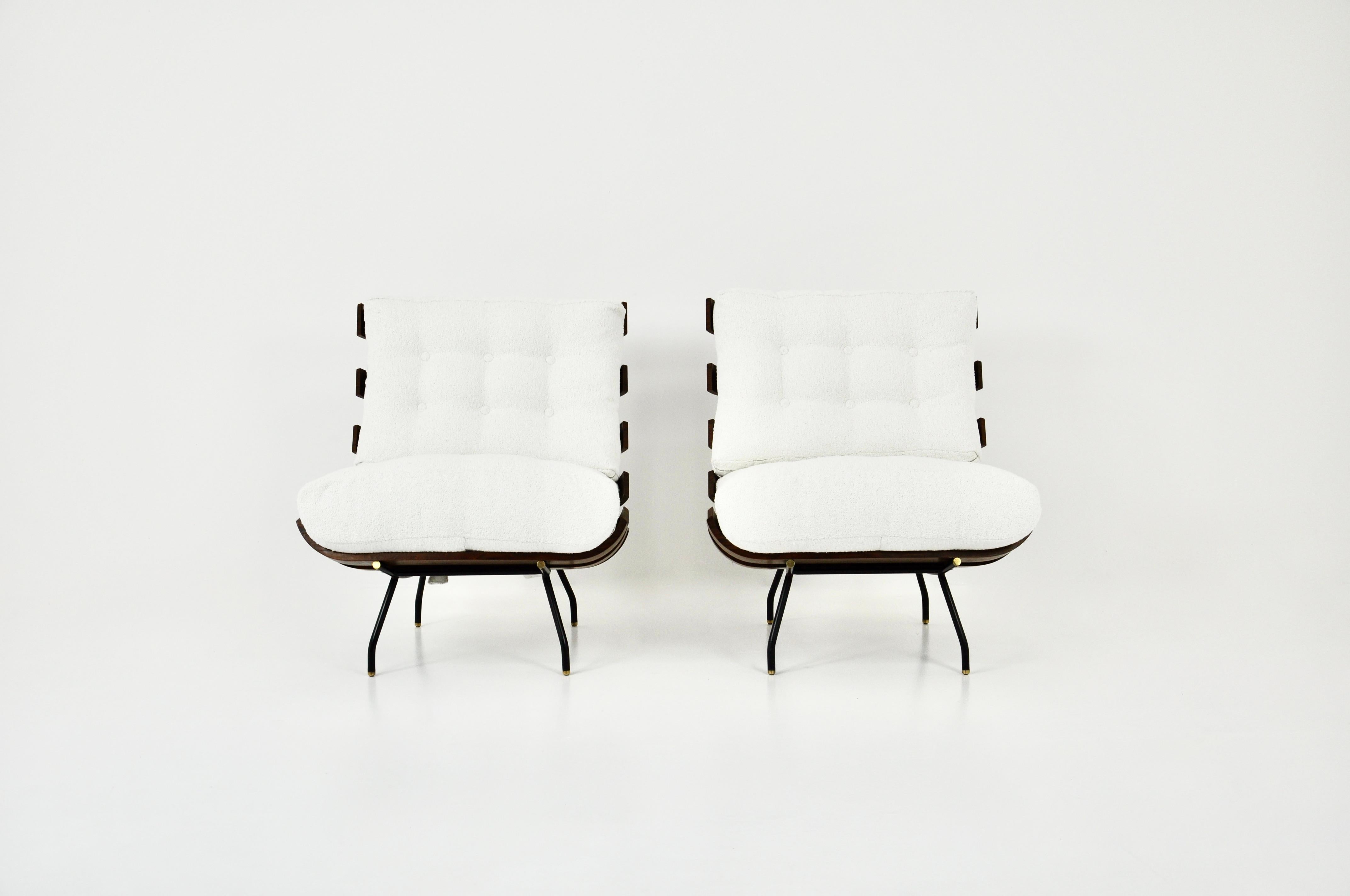 Sillas de salón Costela de Martin Eisler y Carlo Hauner para Forma, años 50 Brasileño en venta