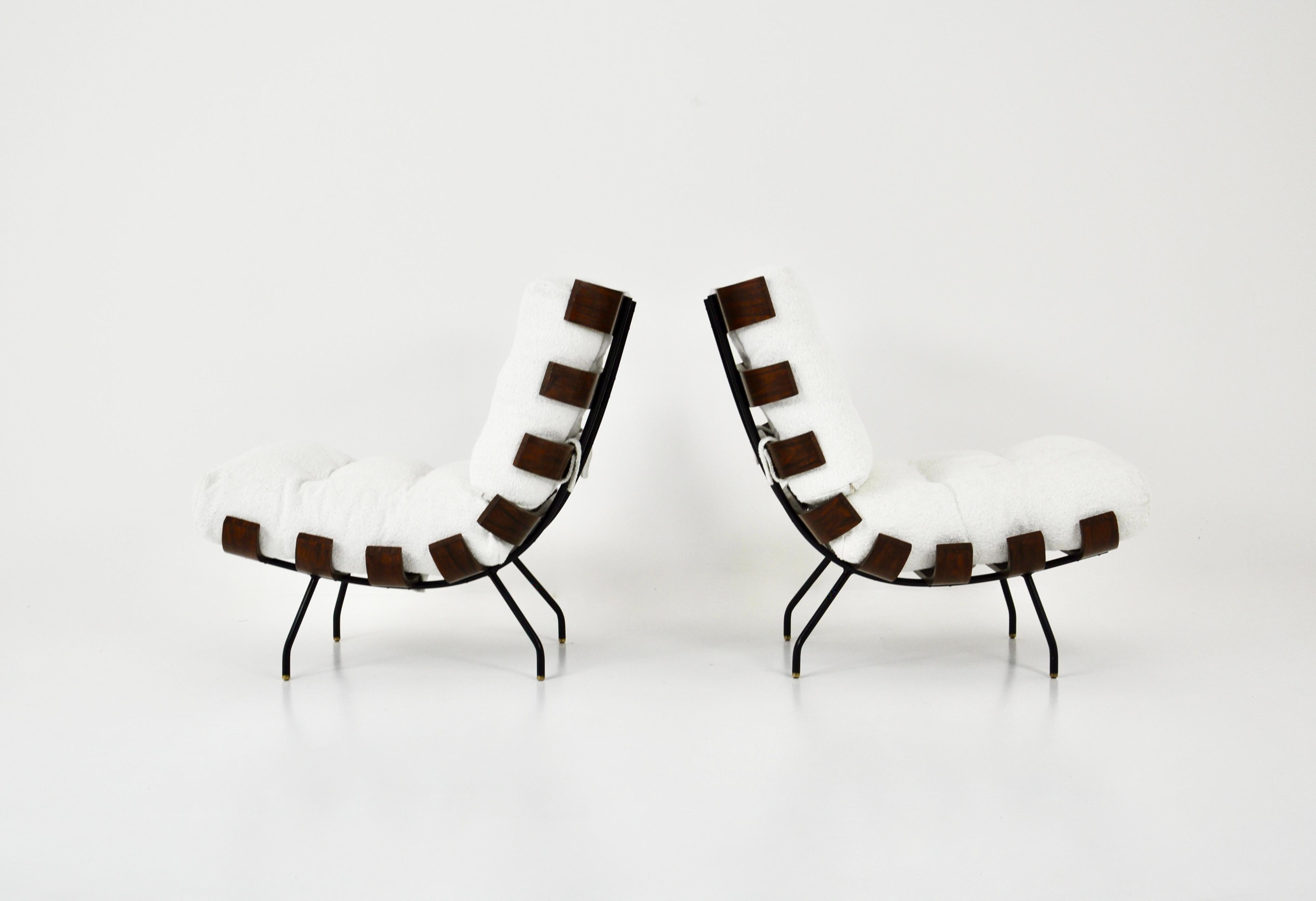 Sillas de salón Costela de Martin Eisler y Carlo Hauner para Forma, años 50 en Bueno estado para la venta en bruxelles, BE