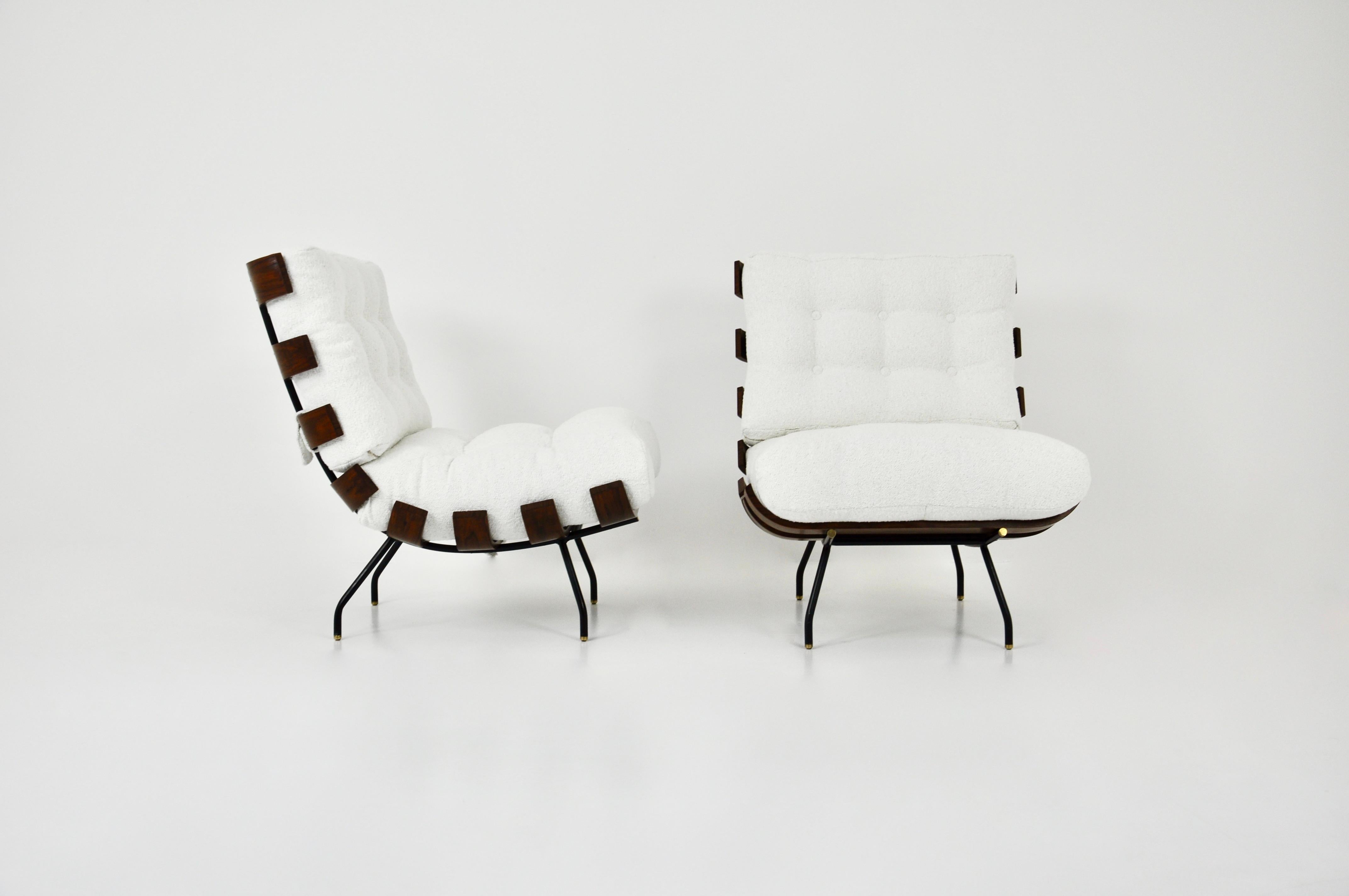 Costela Lounge chairs by Martin Eisler and Carlo Hauner for Forma, 1950s  1