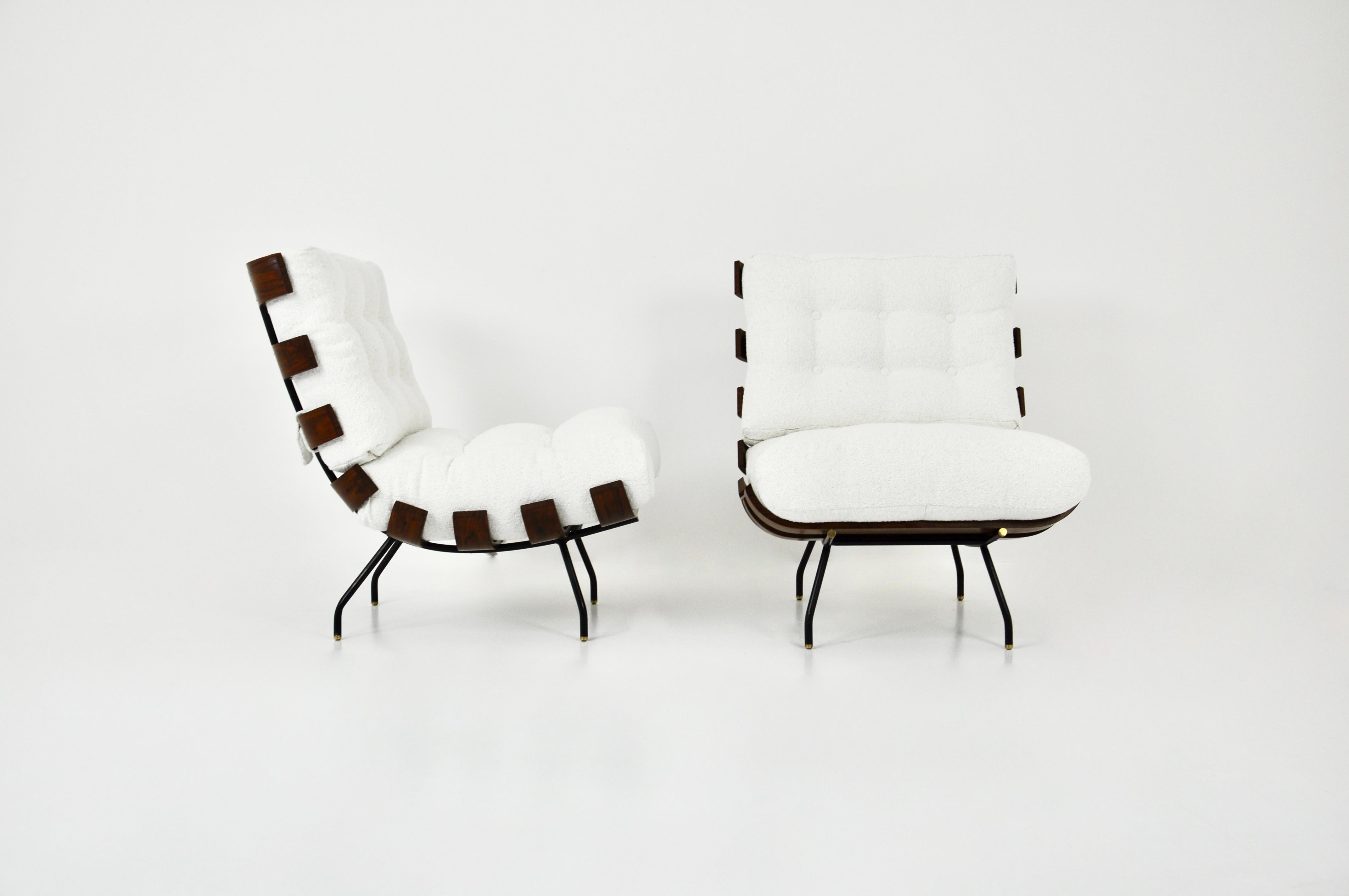 Sillas de salón Costela de Martin Eisler y Carlo Hauner para Forma, años 50 en venta 1
