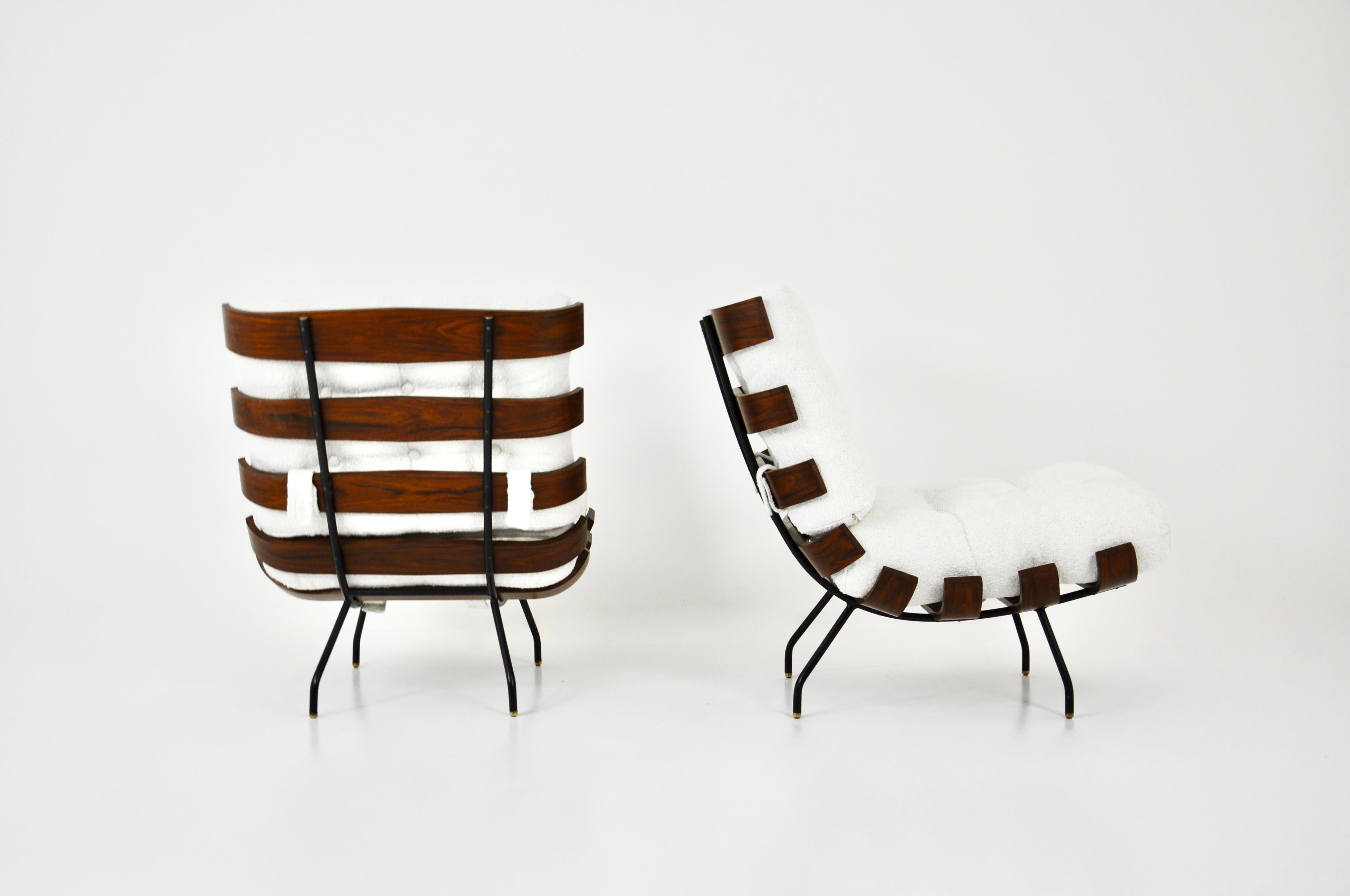 Sillas de salón Costela de Martin Eisler y Carlo Hauner para Forma, años 50 en venta 2
