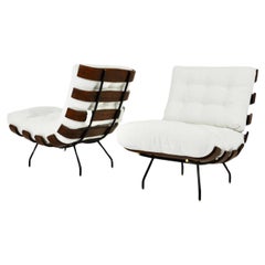 Vintage Costela Lounge chairs by Martin Eisler and Carlo Hauner for Forma, 1950s 