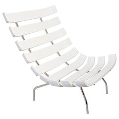 Chaise longue blanche de style Costela d'après Martin Eisler Carlo Hauner
