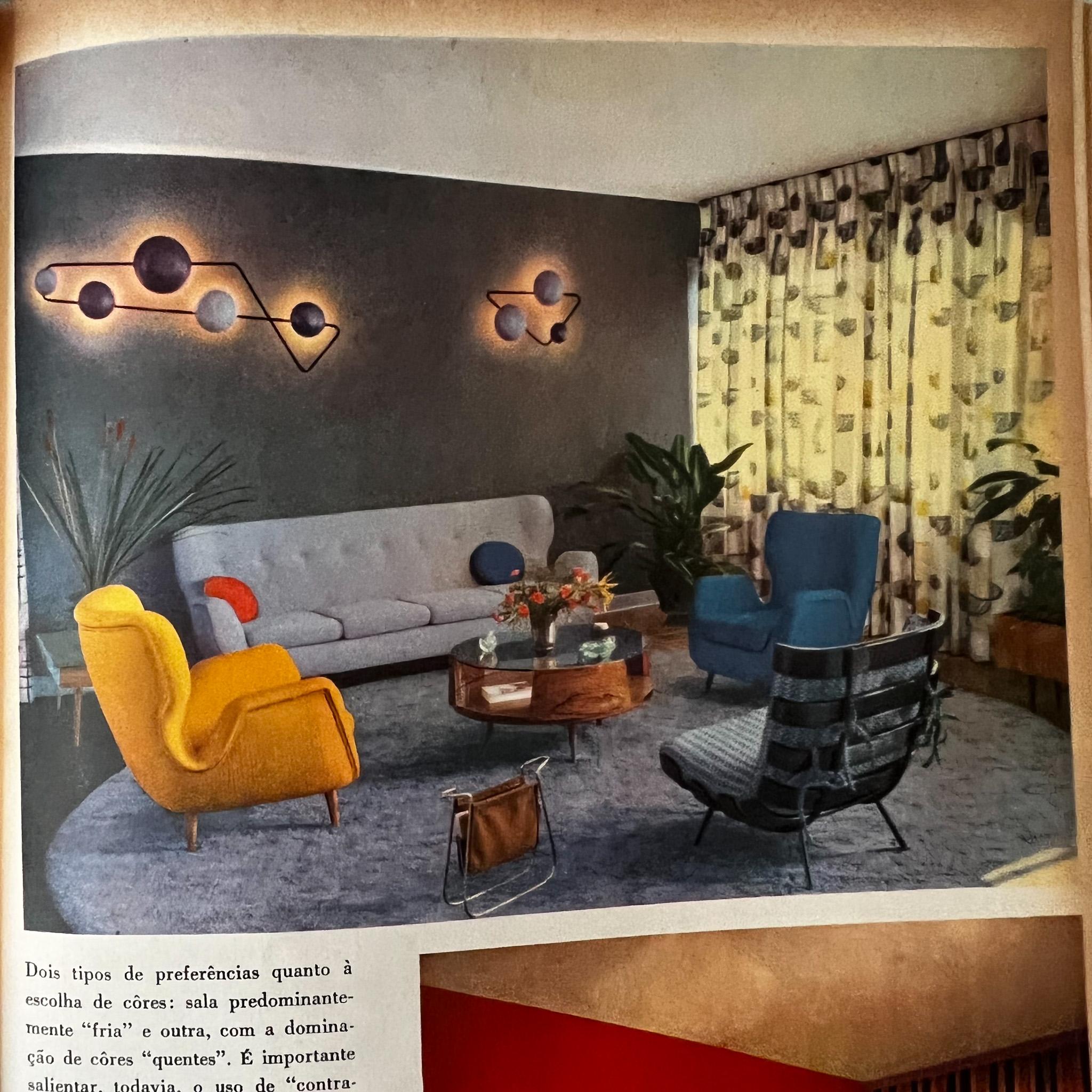 “Costella” Armchair in Hardwood & Fabric att. to Martin Eisler, 1950’s Brazil For Sale 5