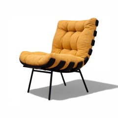 “Costella” Armchair in Hardwood & Fabric, Unknown, 1950’s Brazil