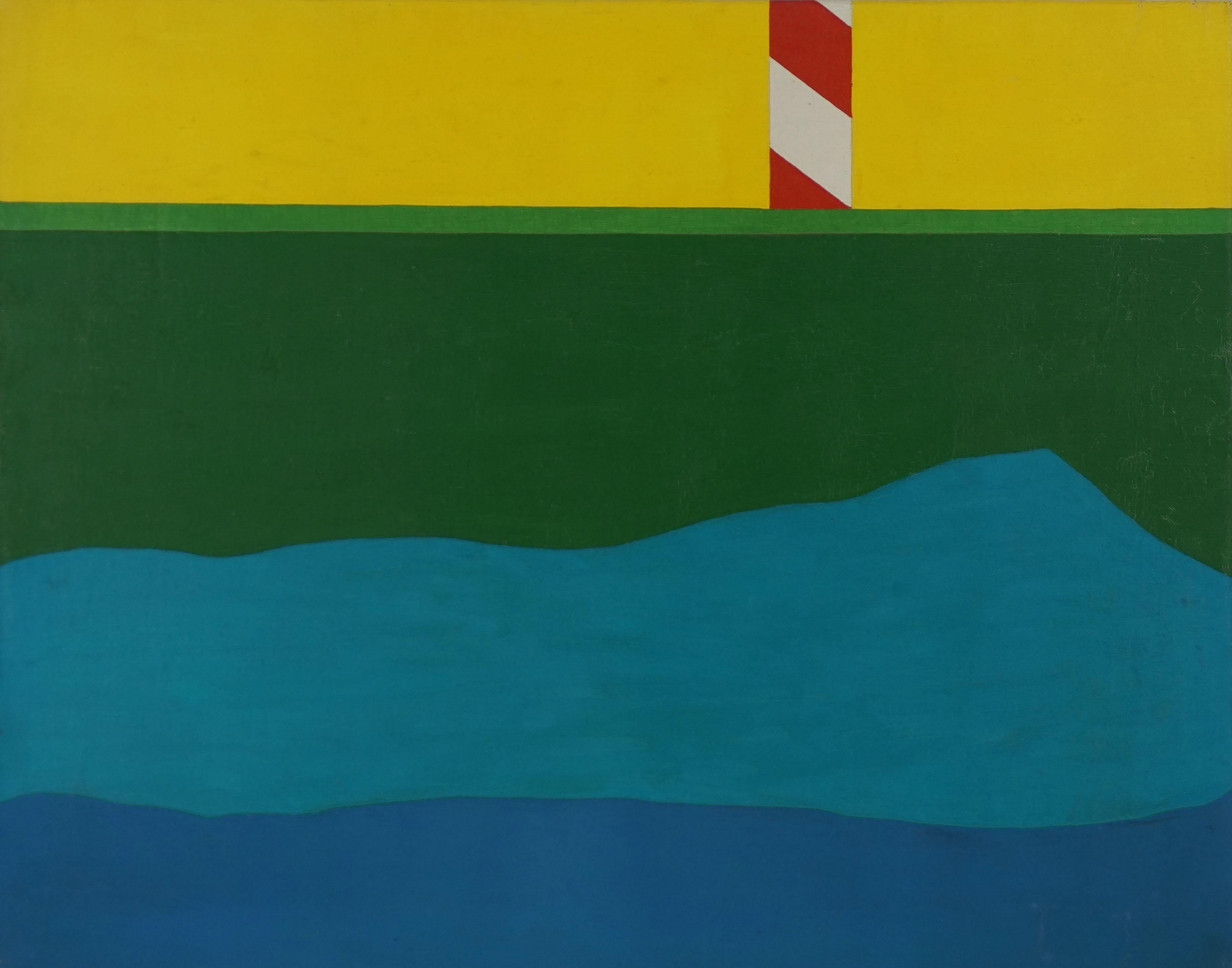 Costello Abstract Painting - Modernist Lighthouse II