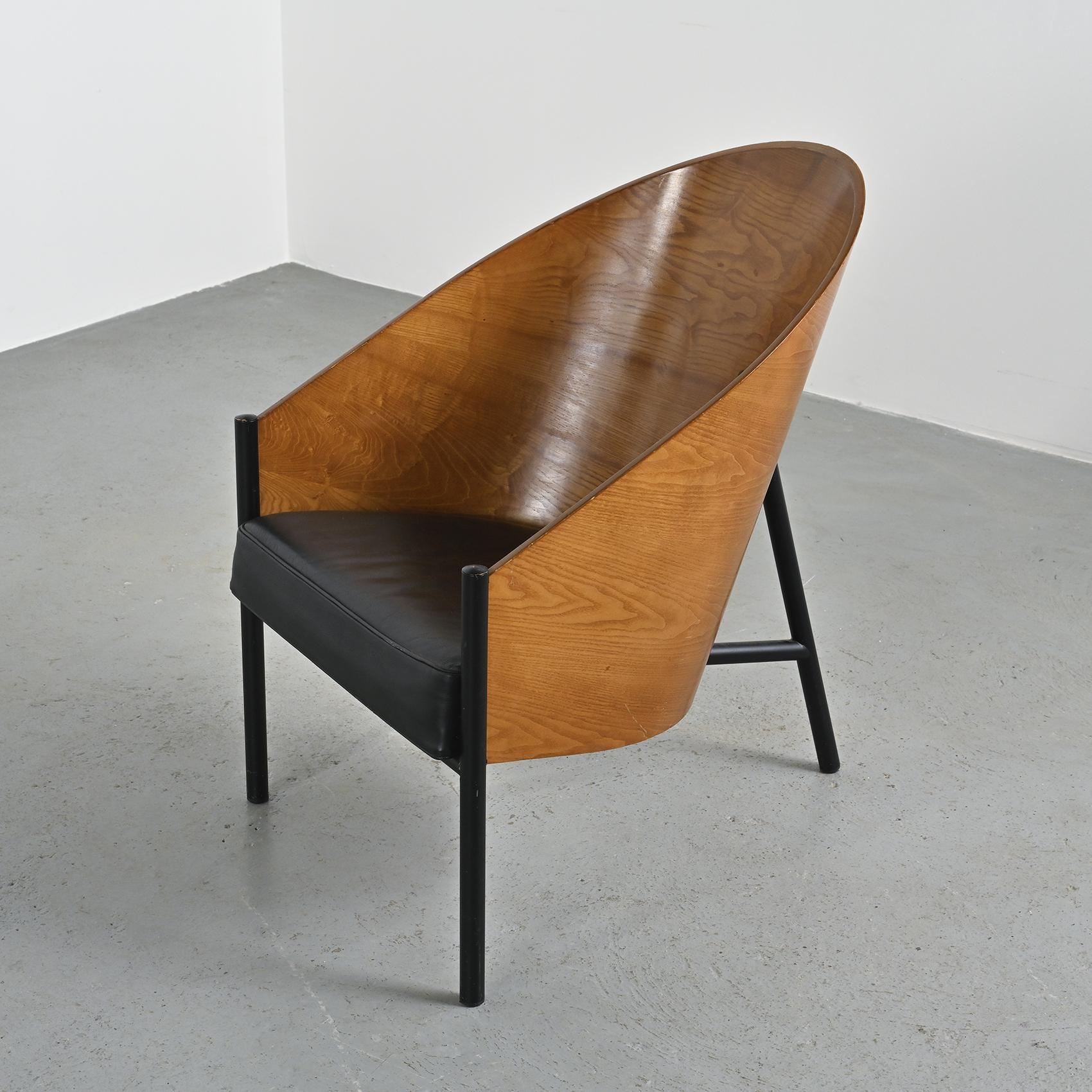 Cuir Costes Armchair by Philippe Starck for Driade, circa 1984 en vente