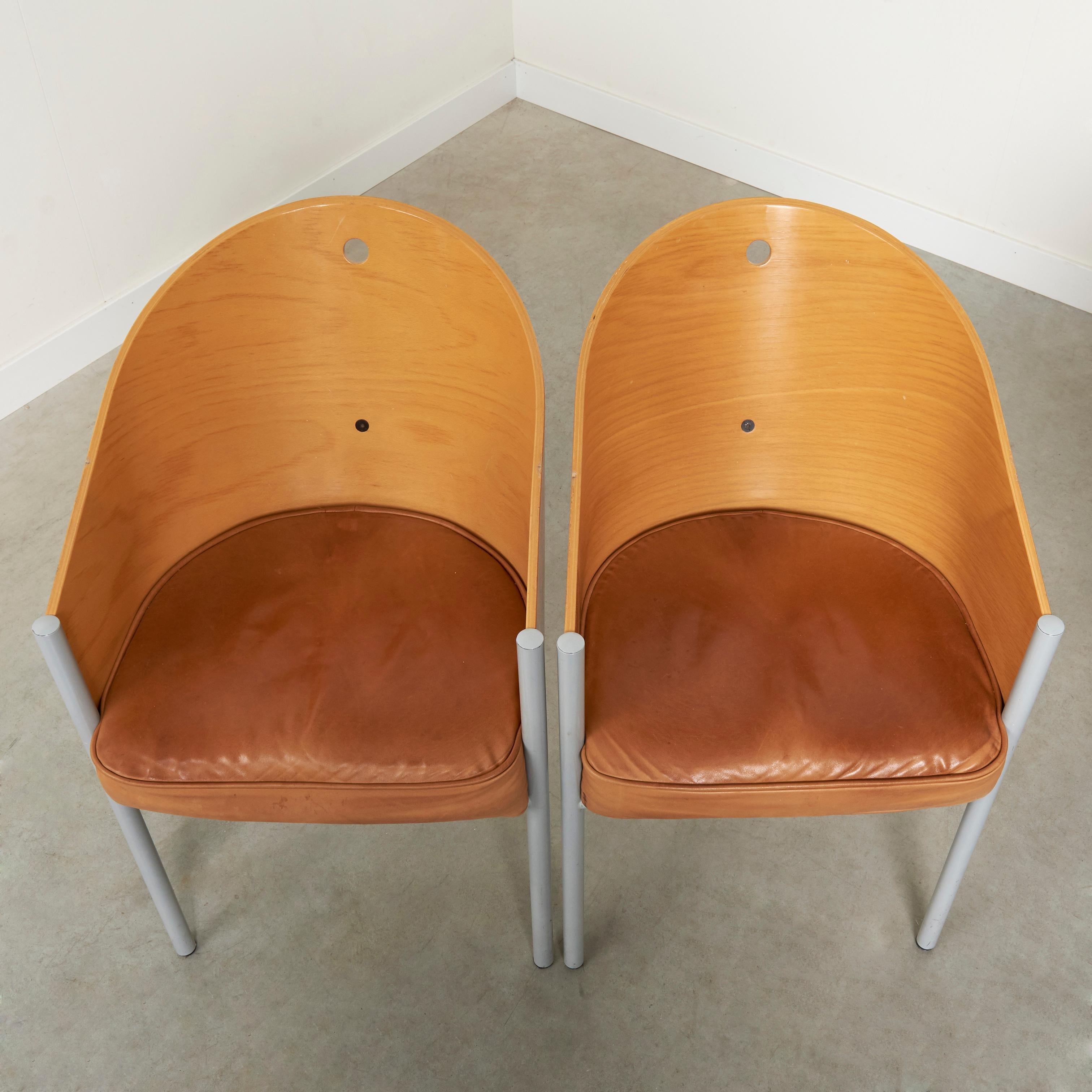 Costes chairs by Philip Starck, Driade 1980s For Sale 3