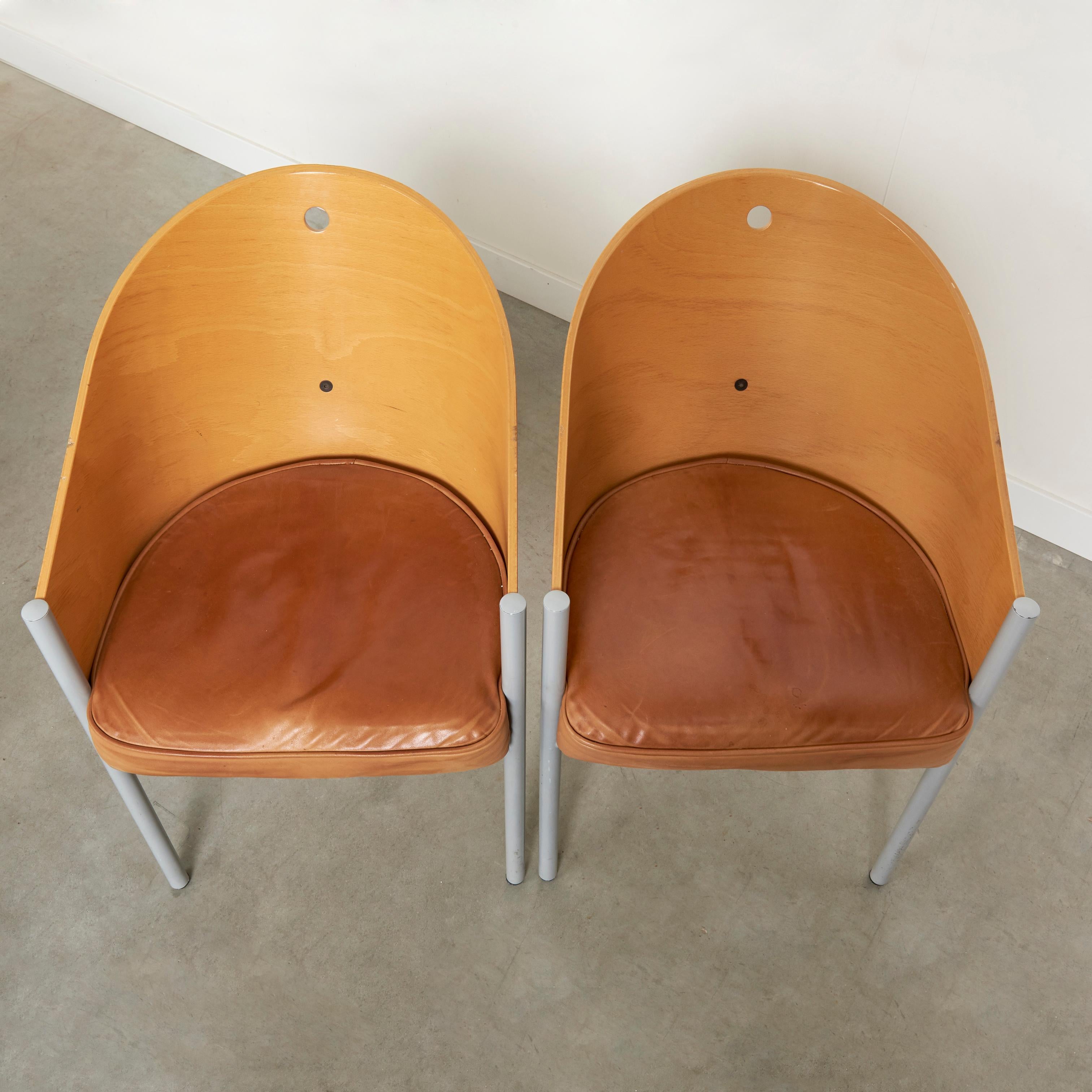 Costes chairs by Philip Starck, Driade 1980s For Sale 4