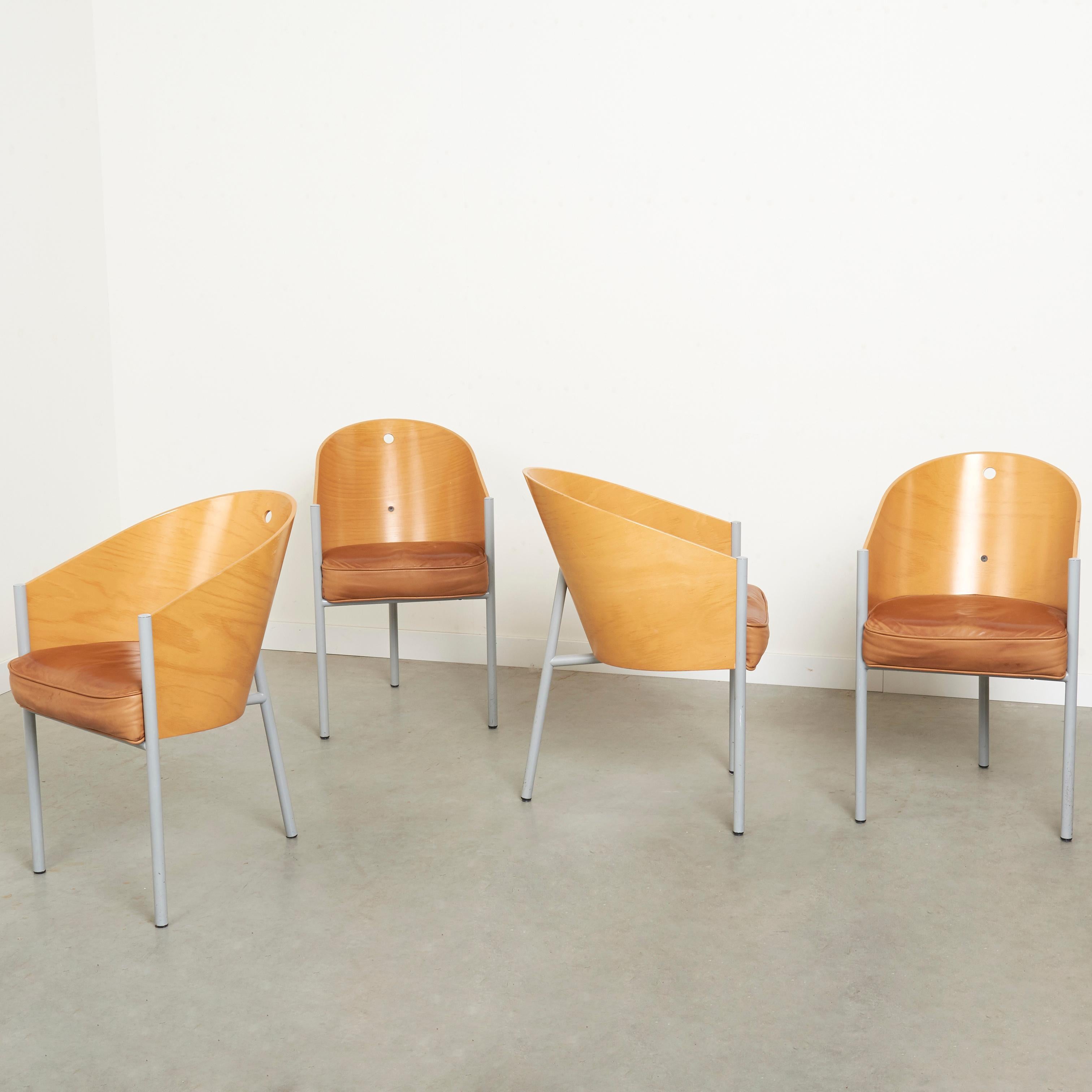 Late 20th Century Costes chairs by Philip Starck, Driade 1980s For Sale