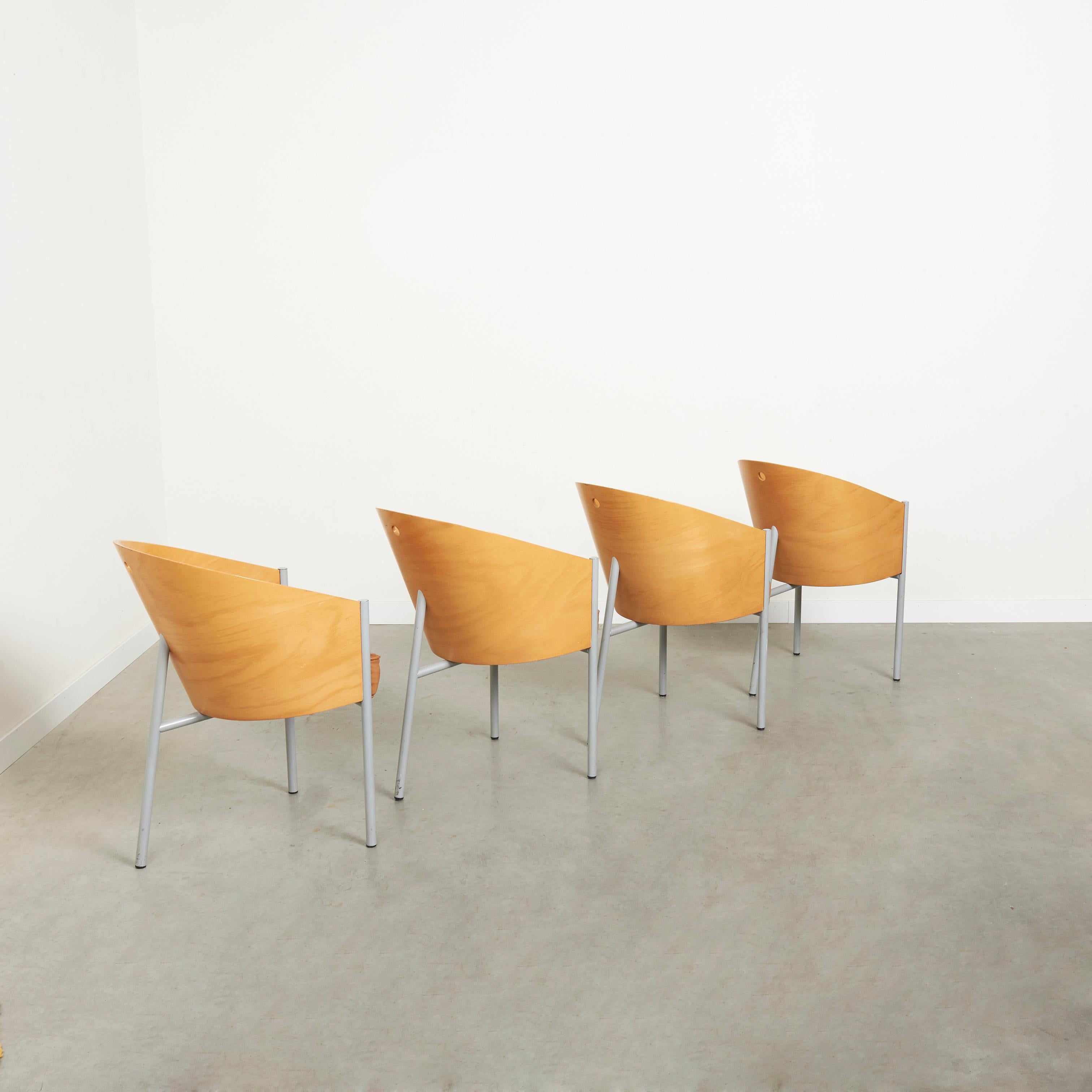 Costes chairs by Philip Starck, Driade 1980s For Sale 1