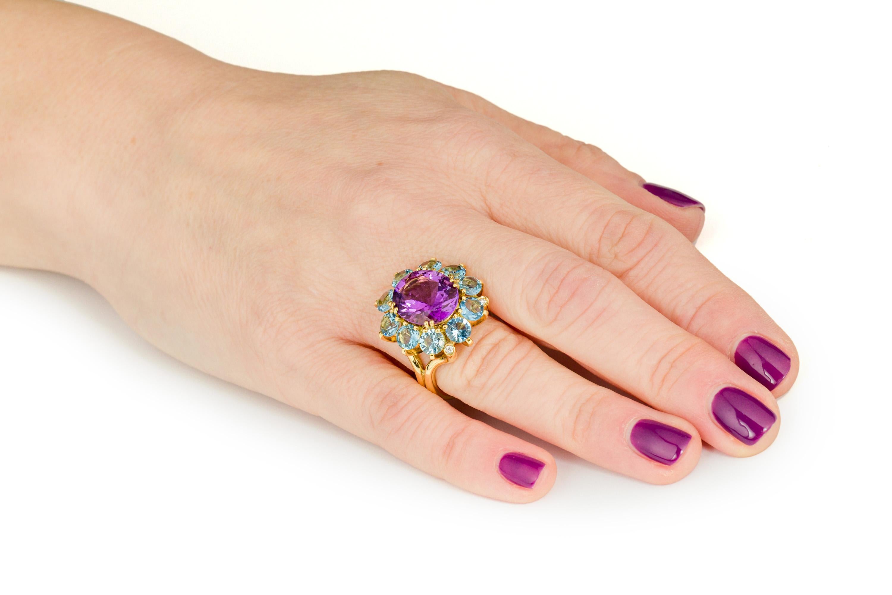 Anello con rosetta Imperial Gold 