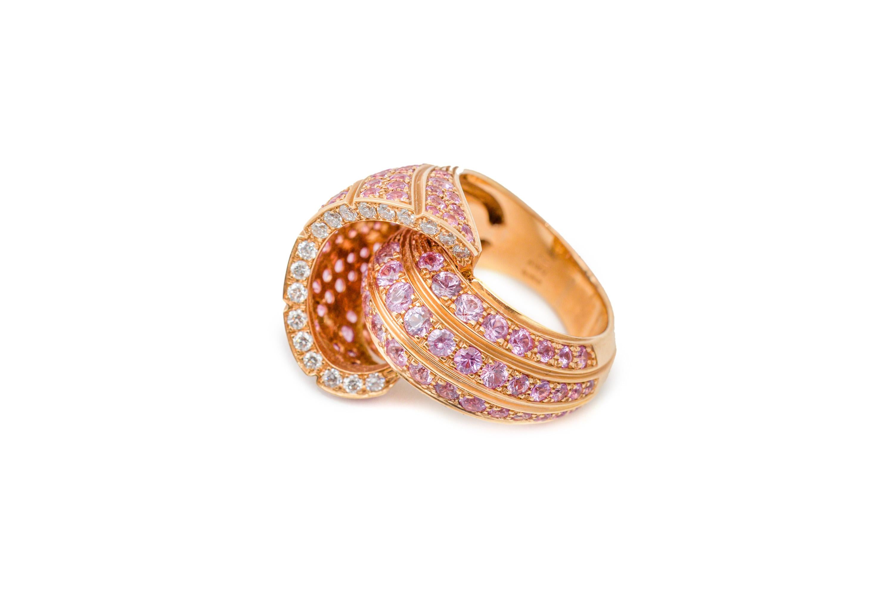 Bague en coquille d'escargot 