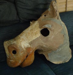 Costume Horse Head Oversize of Canvas from Atlanta Theater, circa 1930