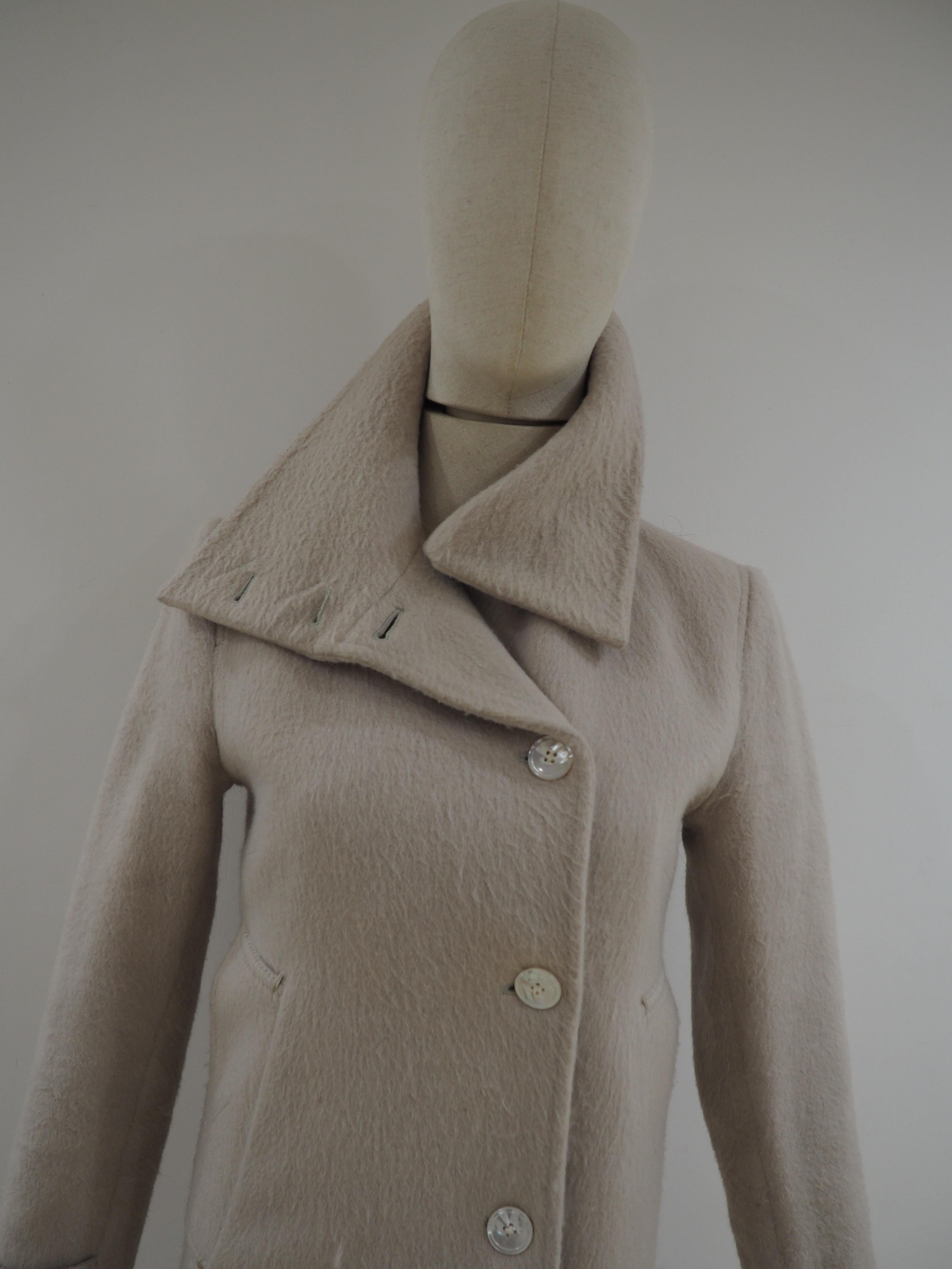Costume National Alpaca wool coat For Sale 5