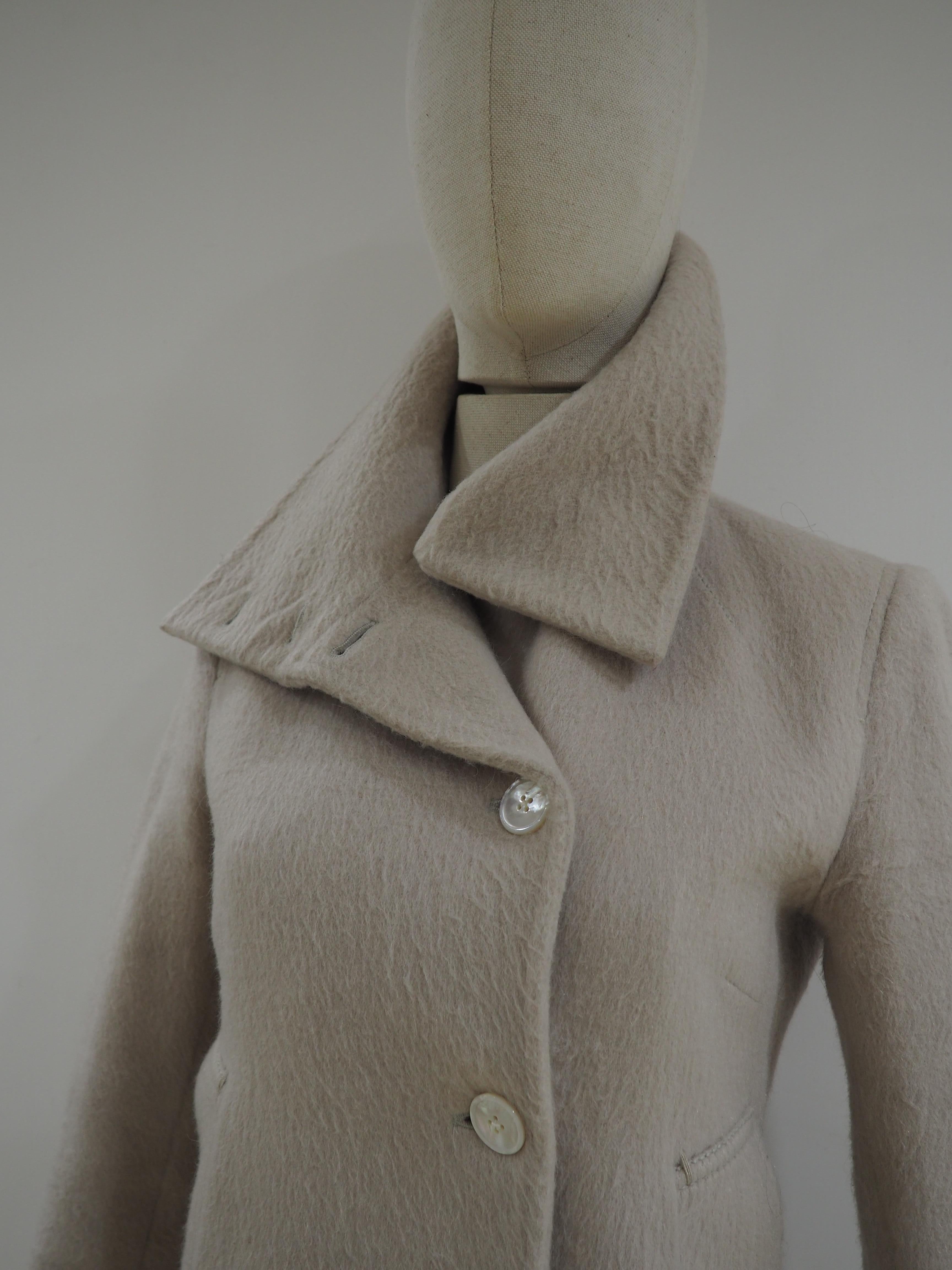 Costume National Alpaca wool coat For Sale 8