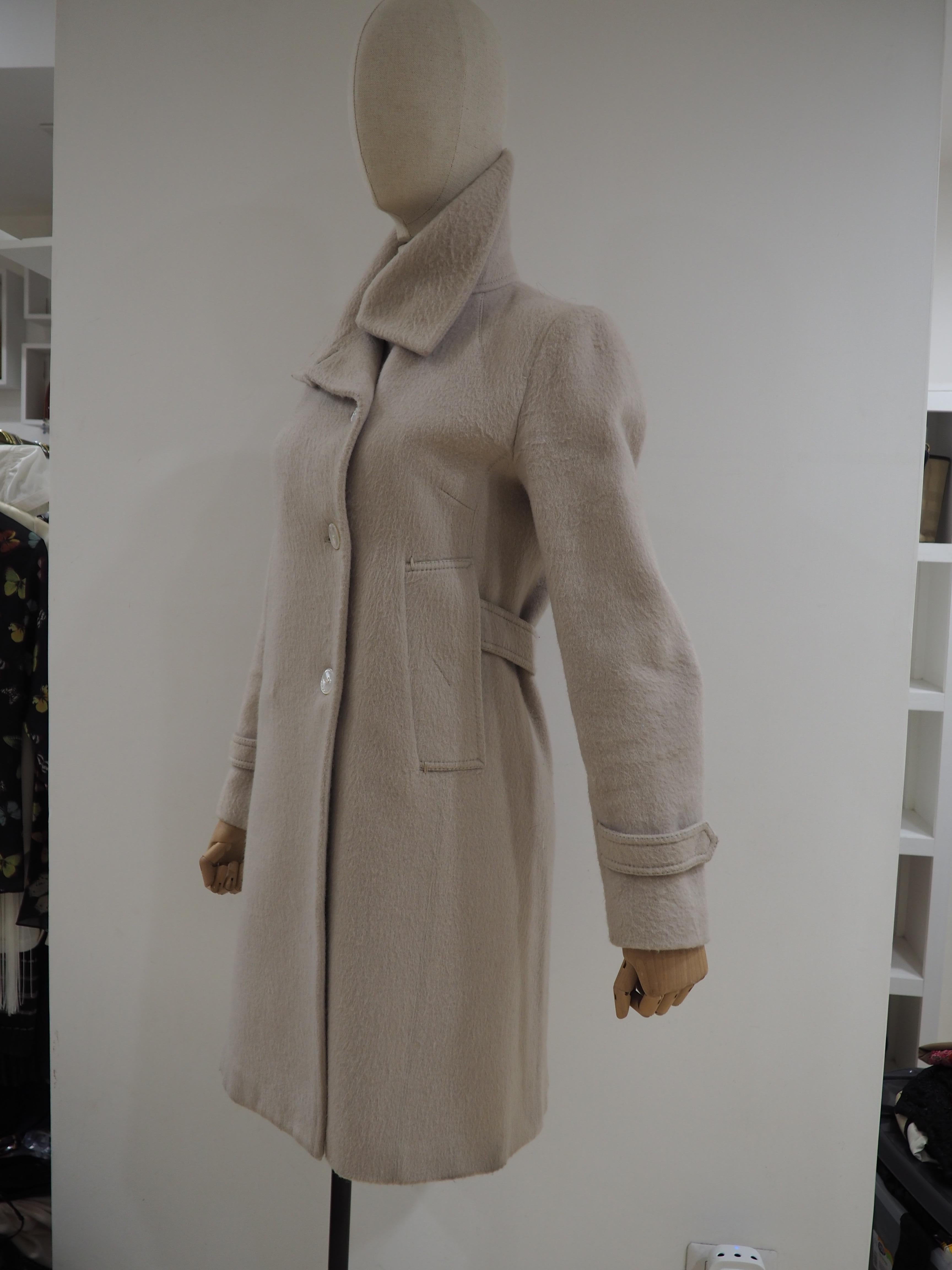 Costume National Alpaca wool coat For Sale 9