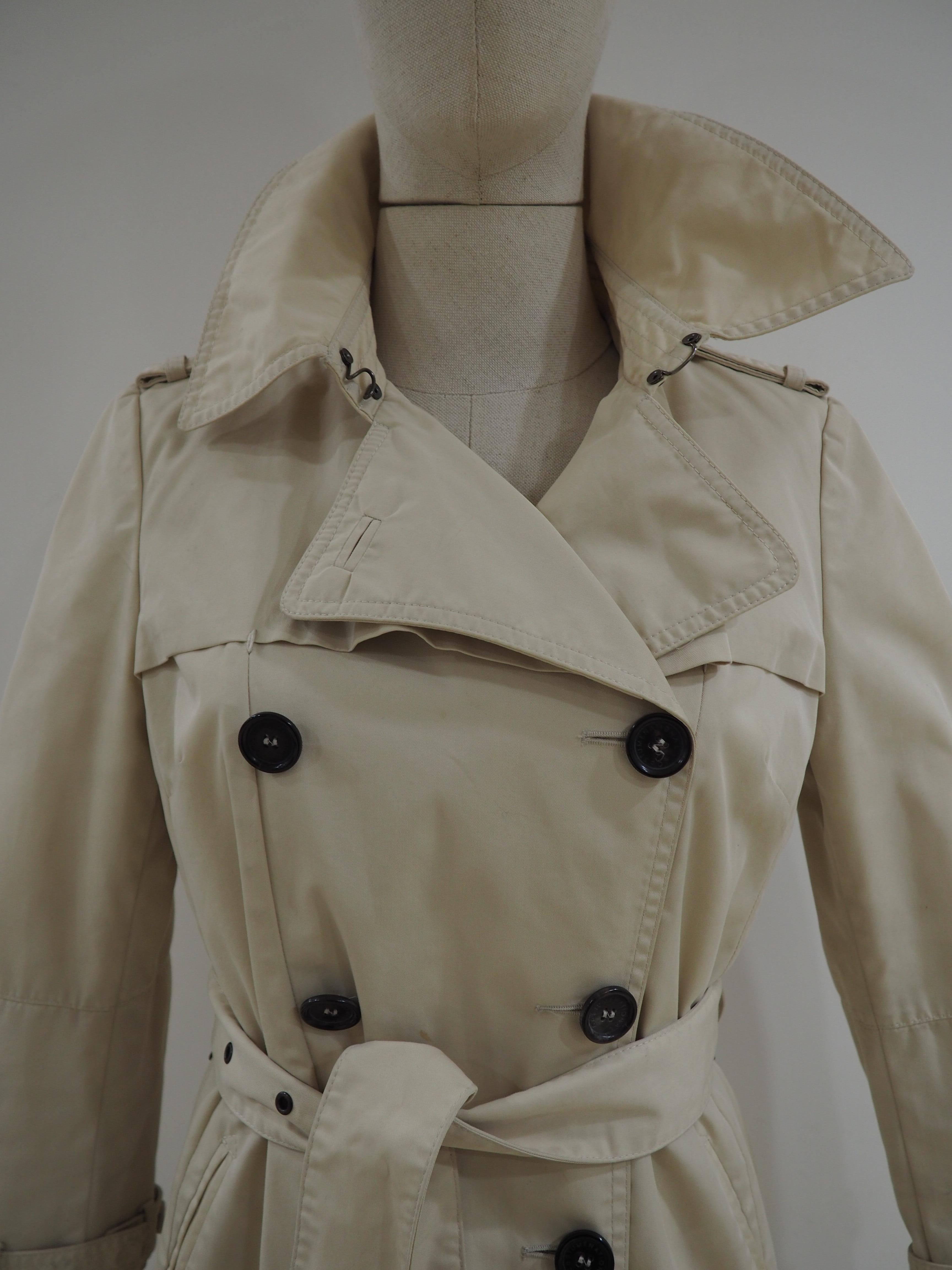 Costume National - Manteau trench beige en vente 1