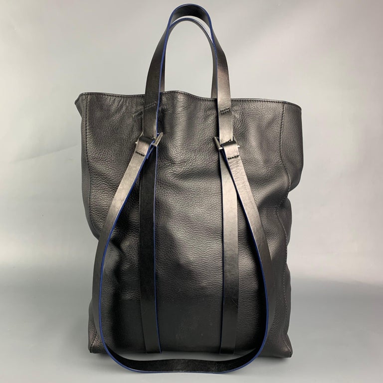 CoSTUME NATIONAL Black Pebble Grain Leather Tote Bag at 1stDibs | costume  national bags online, pebble costume, the national tote bag