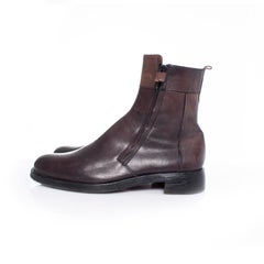 Costume National, Brown leather boots