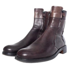 Costume National, Braune Lederstiefel