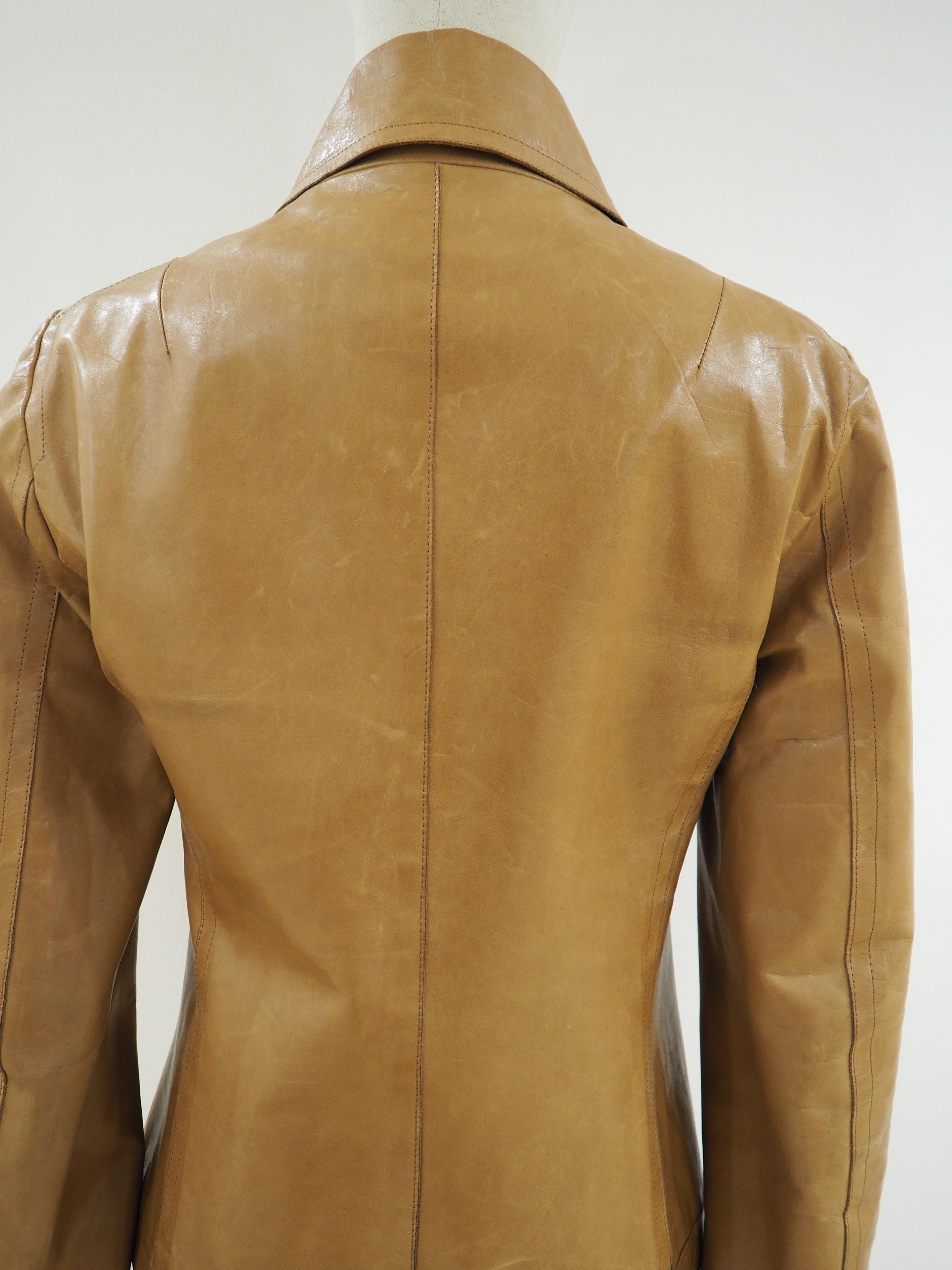 Women's Costume National leather jacket