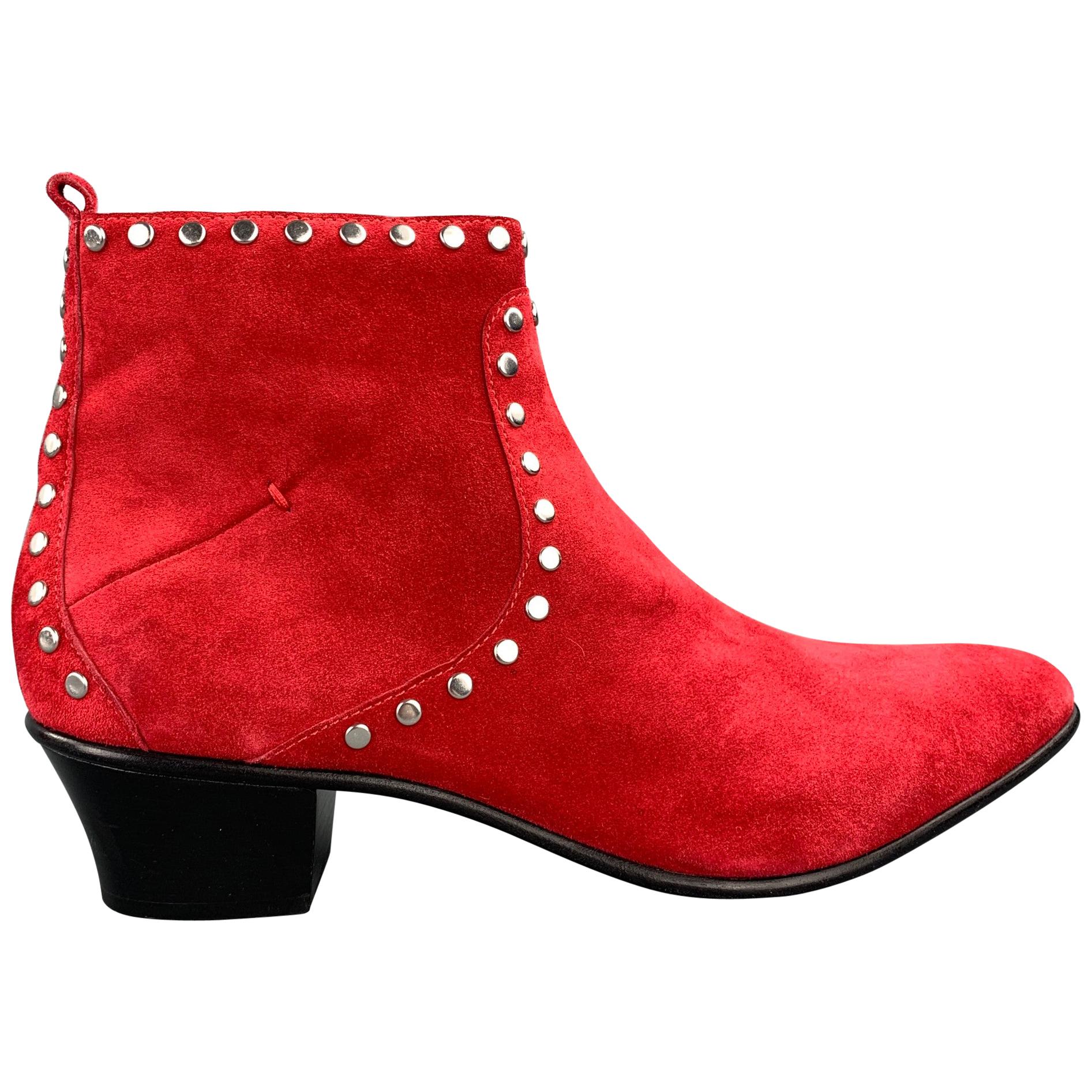 red boots size 10