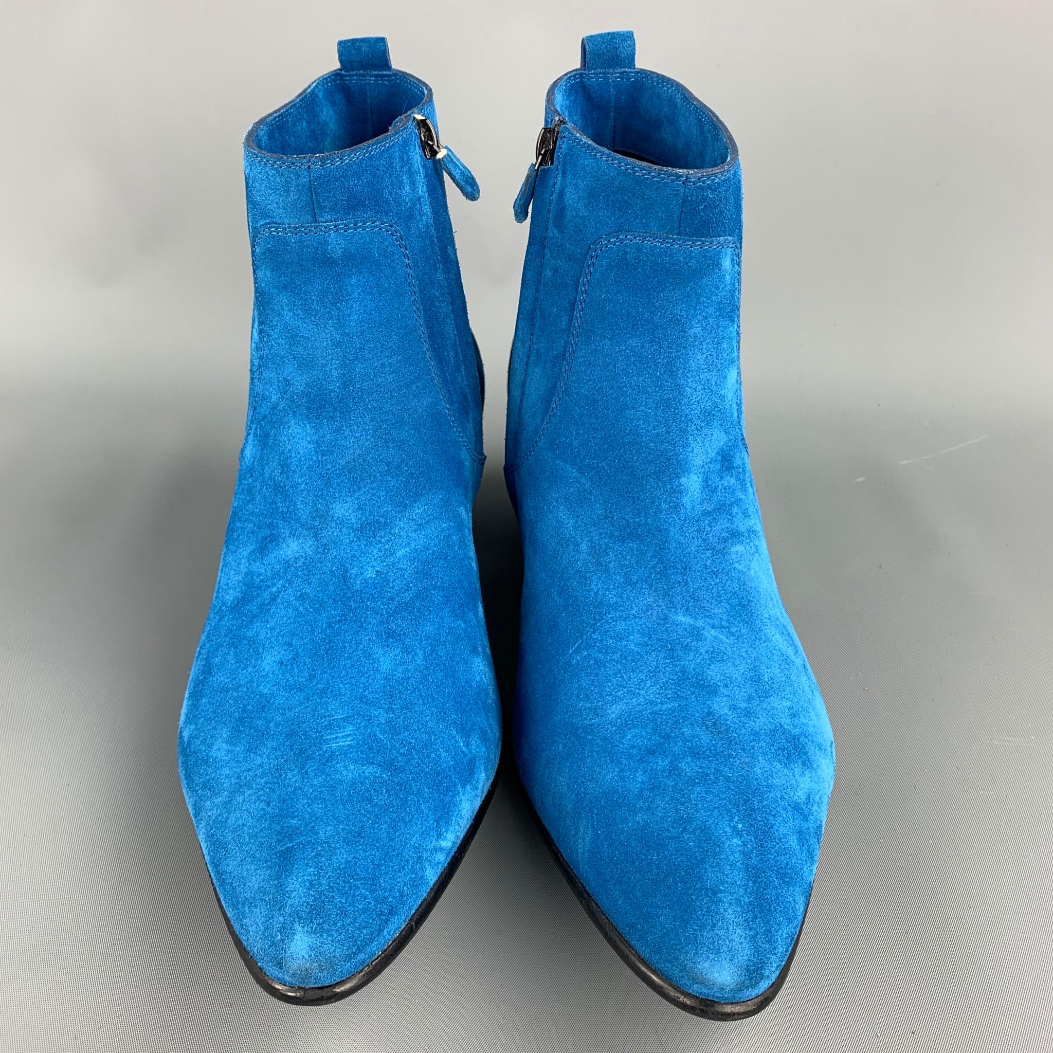 royal blue booties