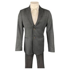 CoSTUME NATIONAL Size 38 R Dark Gray Wool Peak Lapel Suit