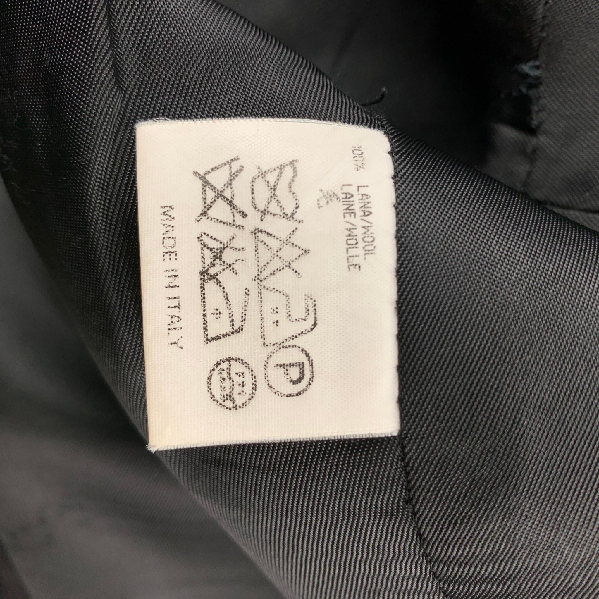 Men's CoSTUME NATIONAL Size 38 Regular Dark Gray Wool Peak Lapel Suit