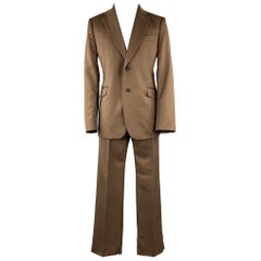 CoSTUME NATIONAL Size 42 Regular Brown Wool Notch Lapel Suit