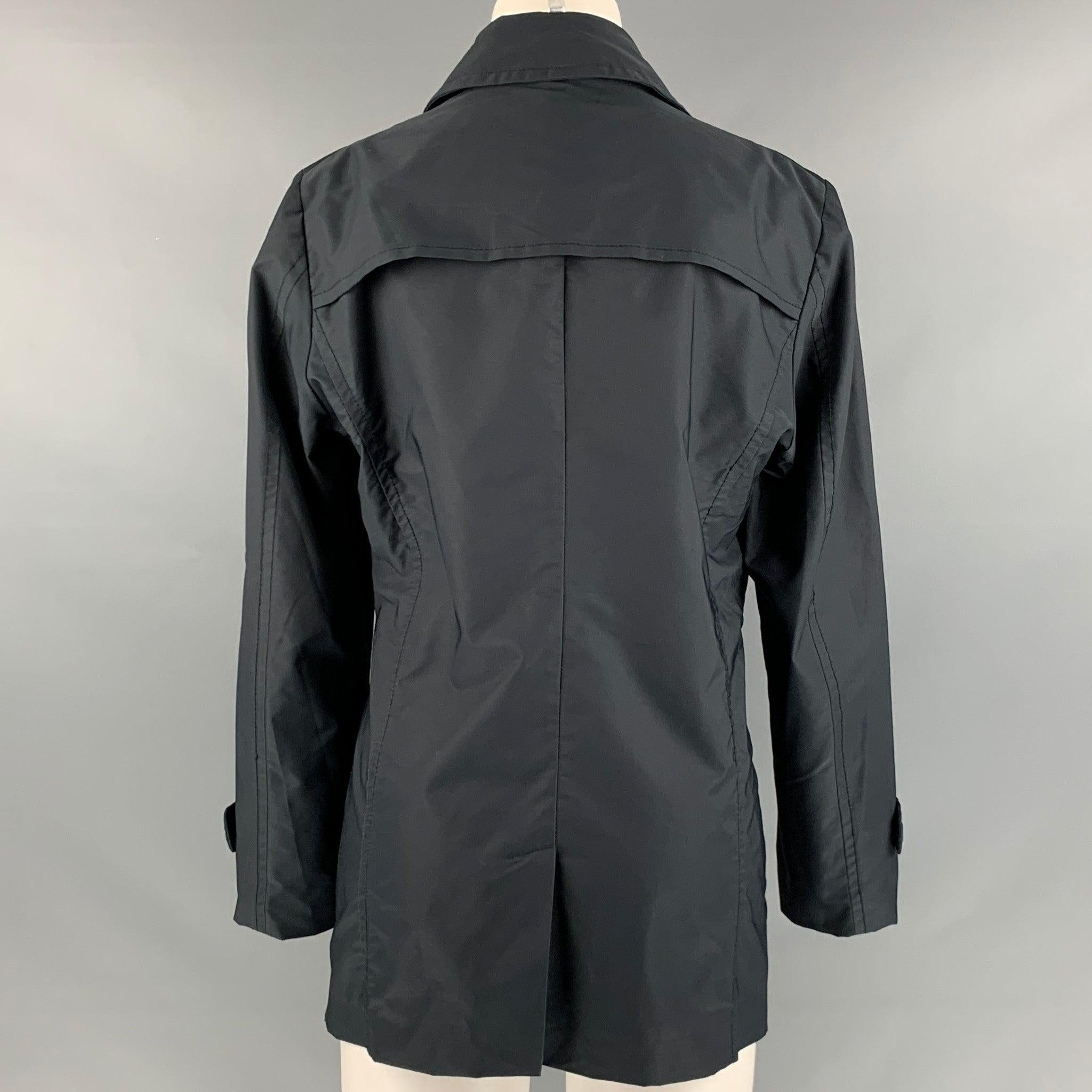 CoSTUME NATIONAL Size 6 Black Polyester Blend Jacket In Excellent Condition For Sale In San Francisco, CA