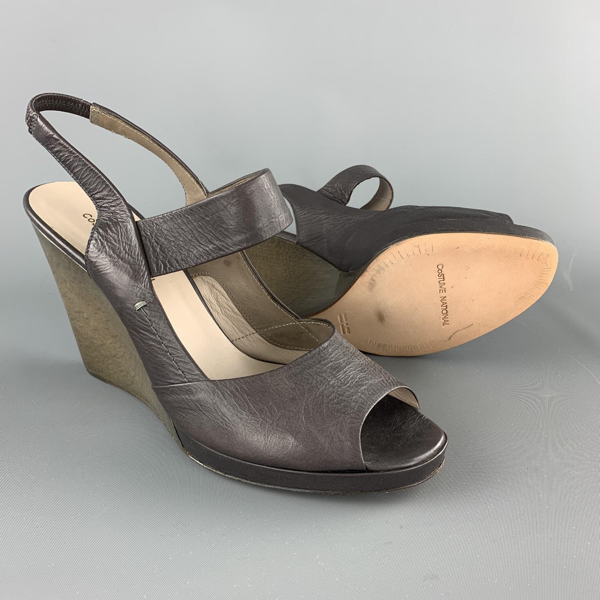 grey slingback sandals