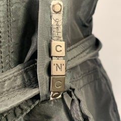 CoSTUME NATIONAL Size S Green Black Iridescent Polyester Jacket