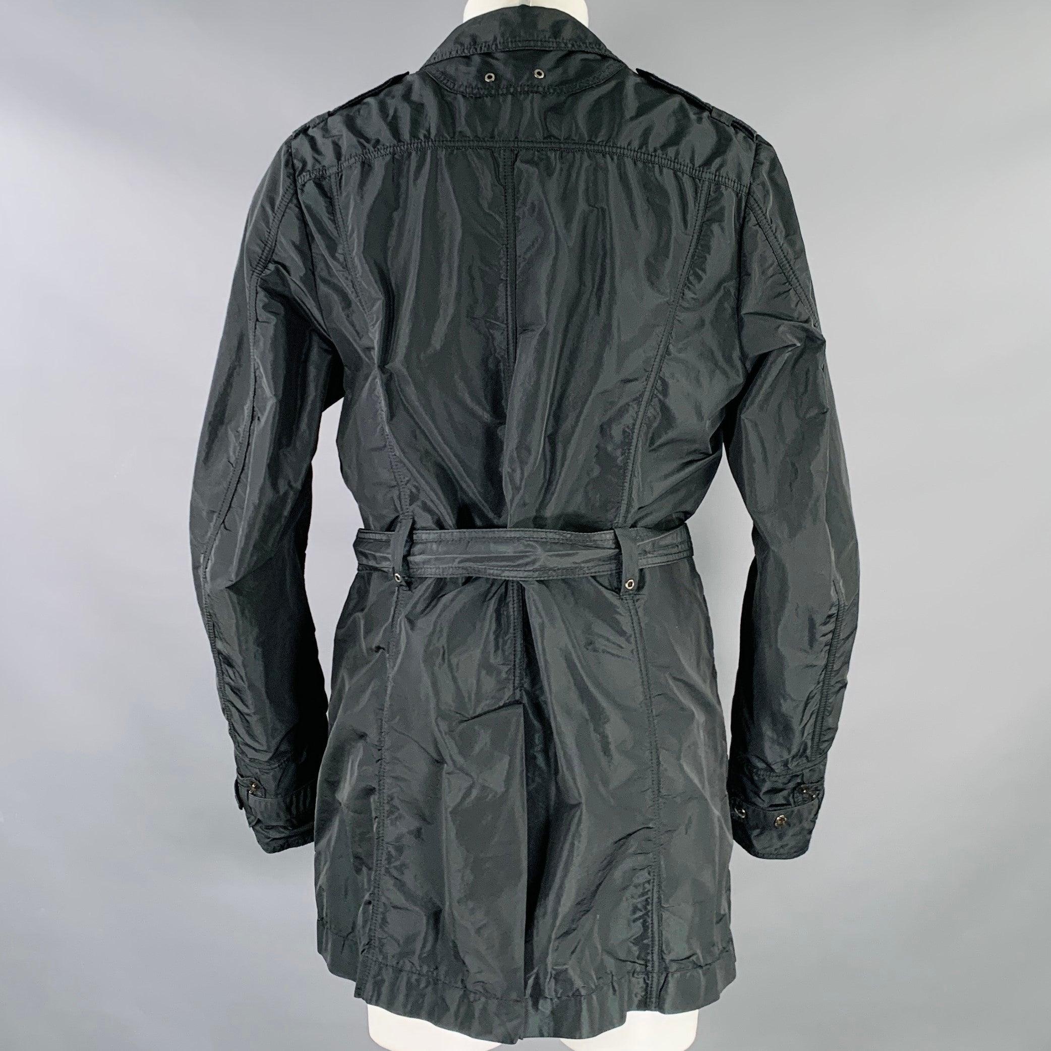 Men's CoSTUME NATIONAL Size S Green Black Iridescent Polyester Jacket For Sale