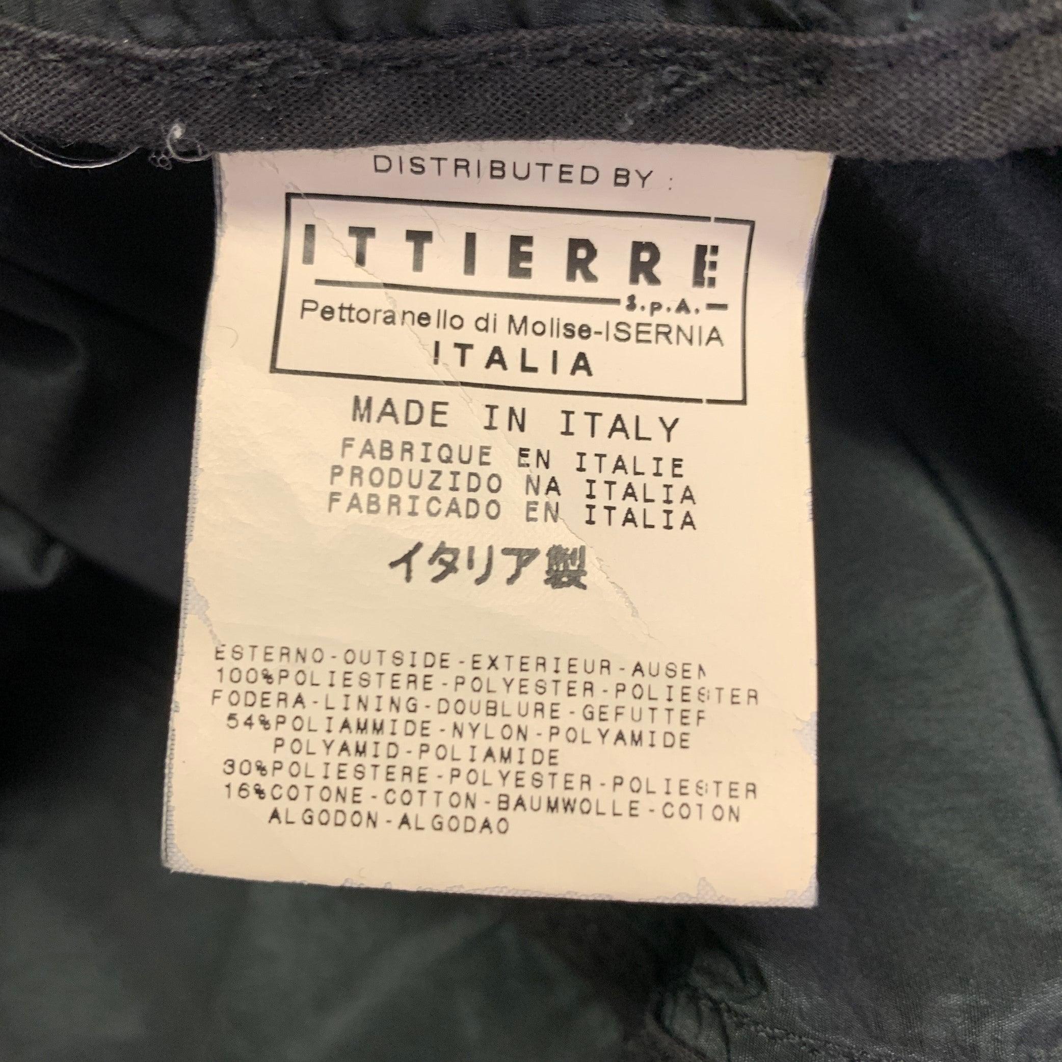 CoSTUME NATIONAL Size S Green Black Iridescent Polyester Jacket For Sale 3