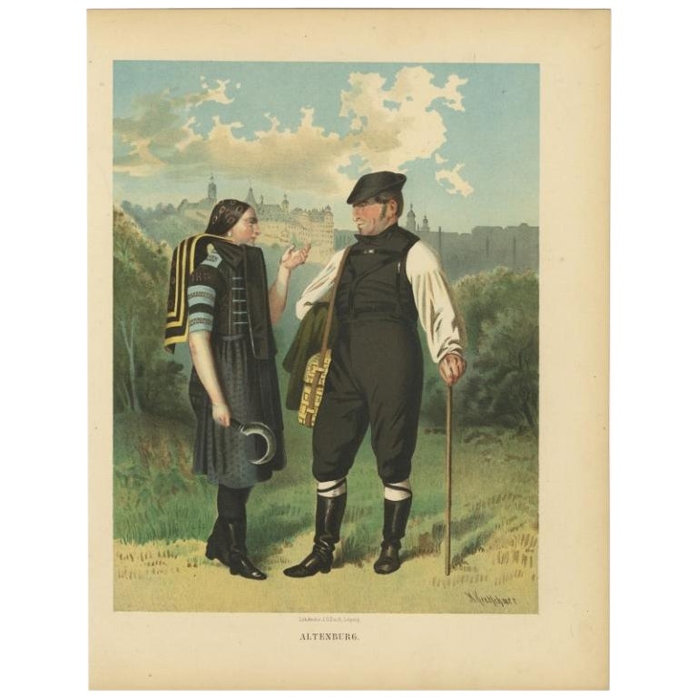 Costume of Altenburg III, Kretschmer, Chromolithograph on Paper, 1870