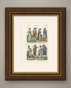 Costume of Upper Bavaria, the Bavarian Palatinate and Munich, Lithograph, 1842