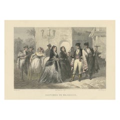 Trachten von Mallorca - Handkolorierte Stiche aus dem 19. Jahrhundert von Ed. Willmann