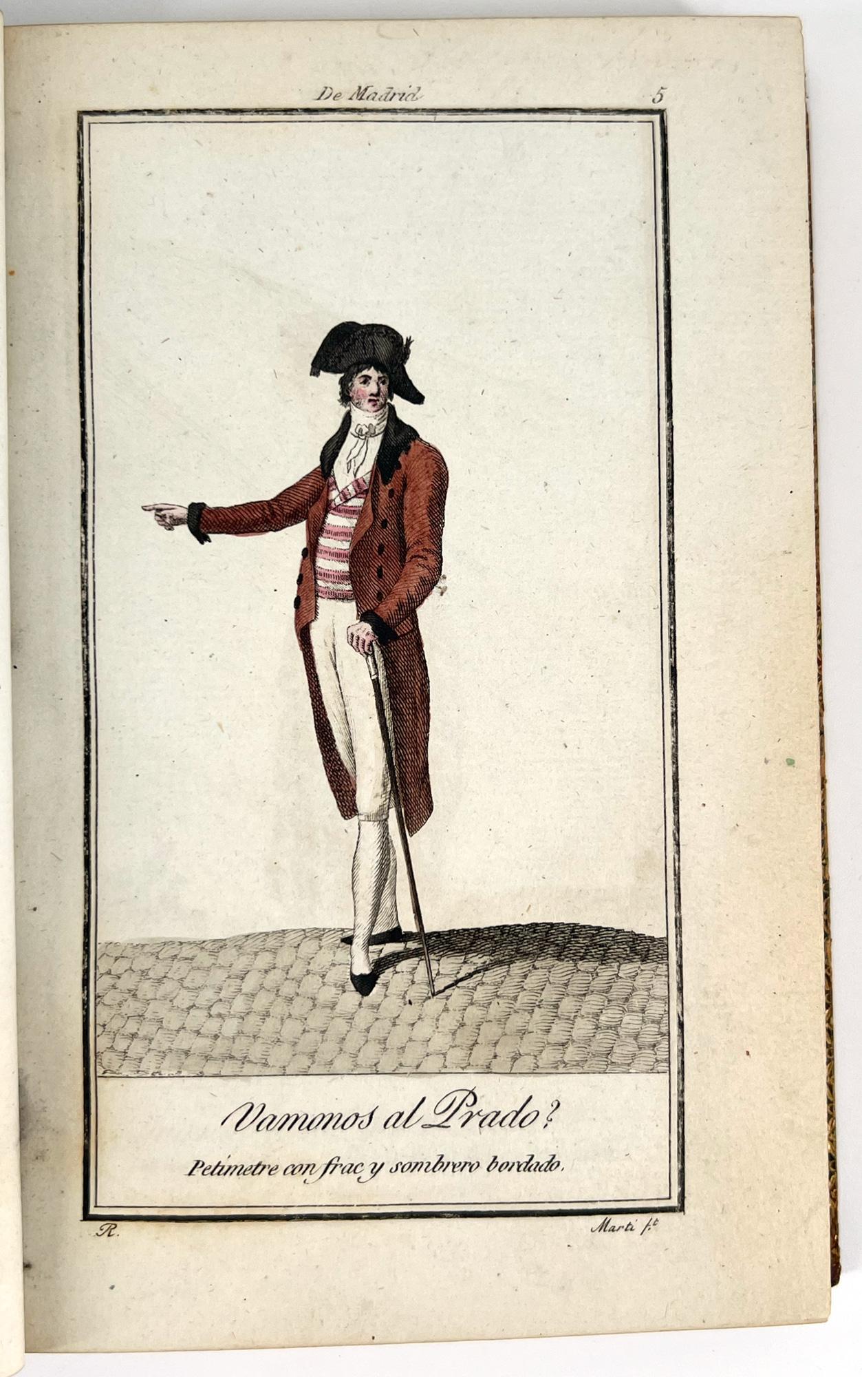Costumes of Spain – ILLUSTRATED by Antonio Rodríguez, 1803 In Excellent Condition For Sale In Middletown, NY