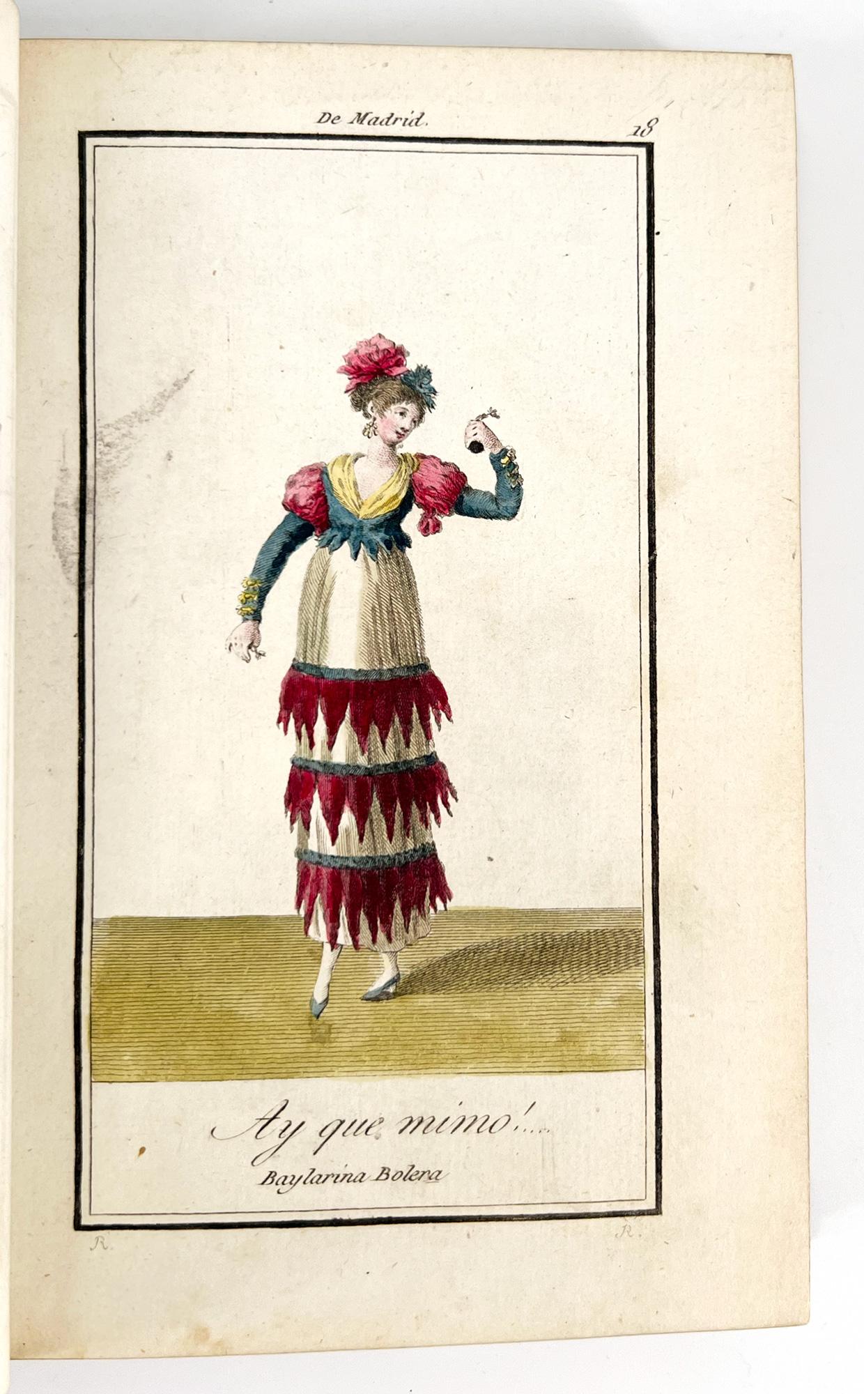 Leather Costumes of Spain – ILLUSTRATED by Antonio Rodríguez, 1803 For Sale