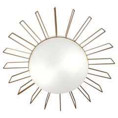 Cosulich Interiors Ciondolo a raggiera in acciaio dorato italiano minimalista