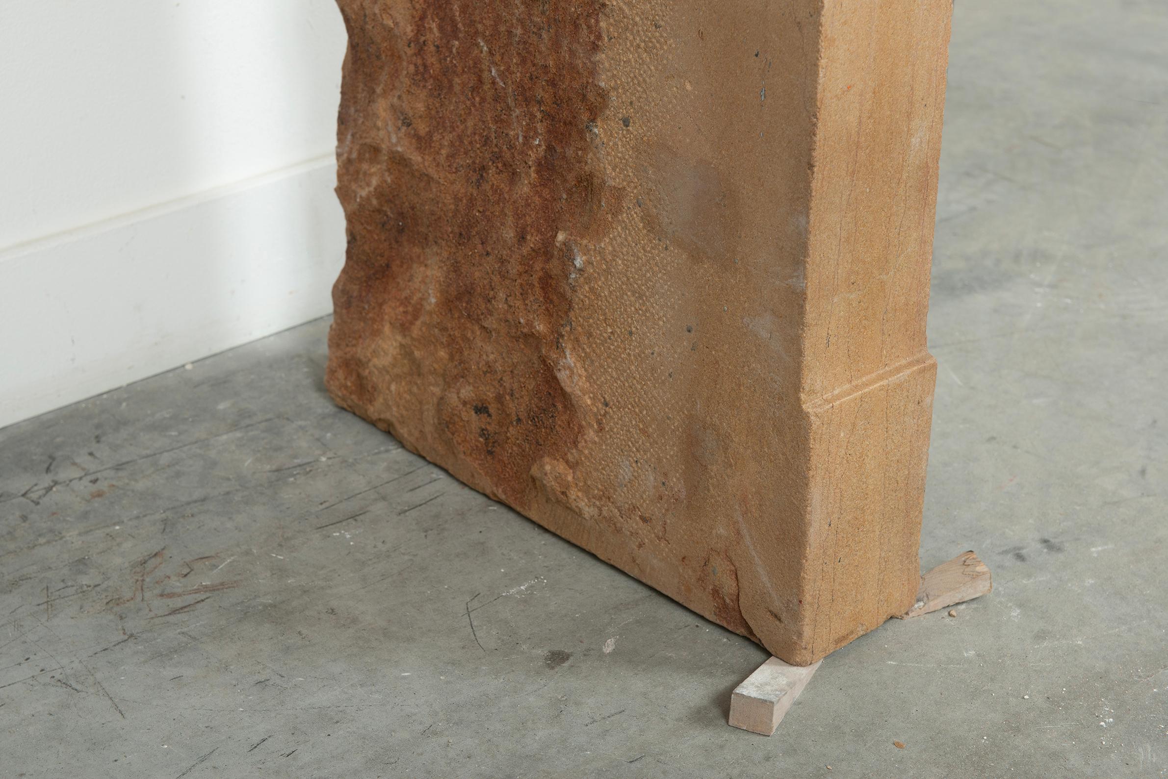 Cosy and Charming Antique Limestone Fireplace For Sale 7