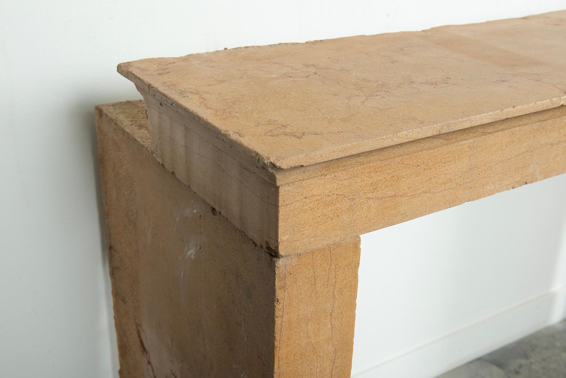 Cosy and Charming Antique Limestone Fireplace For Sale 10