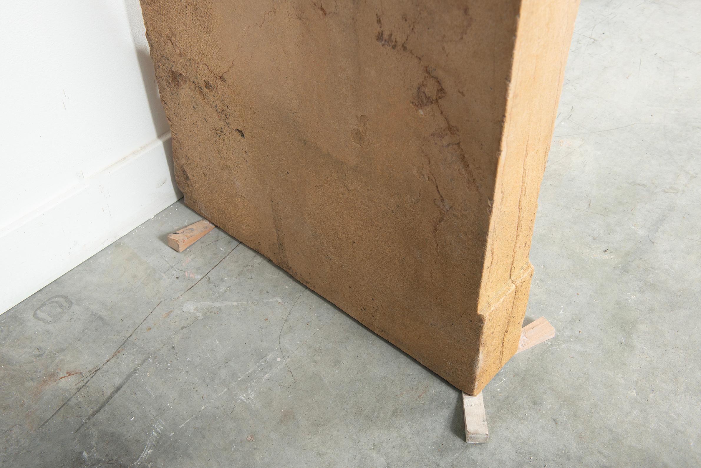 Cosy and Charming Antique Limestone Fireplace For Sale 11