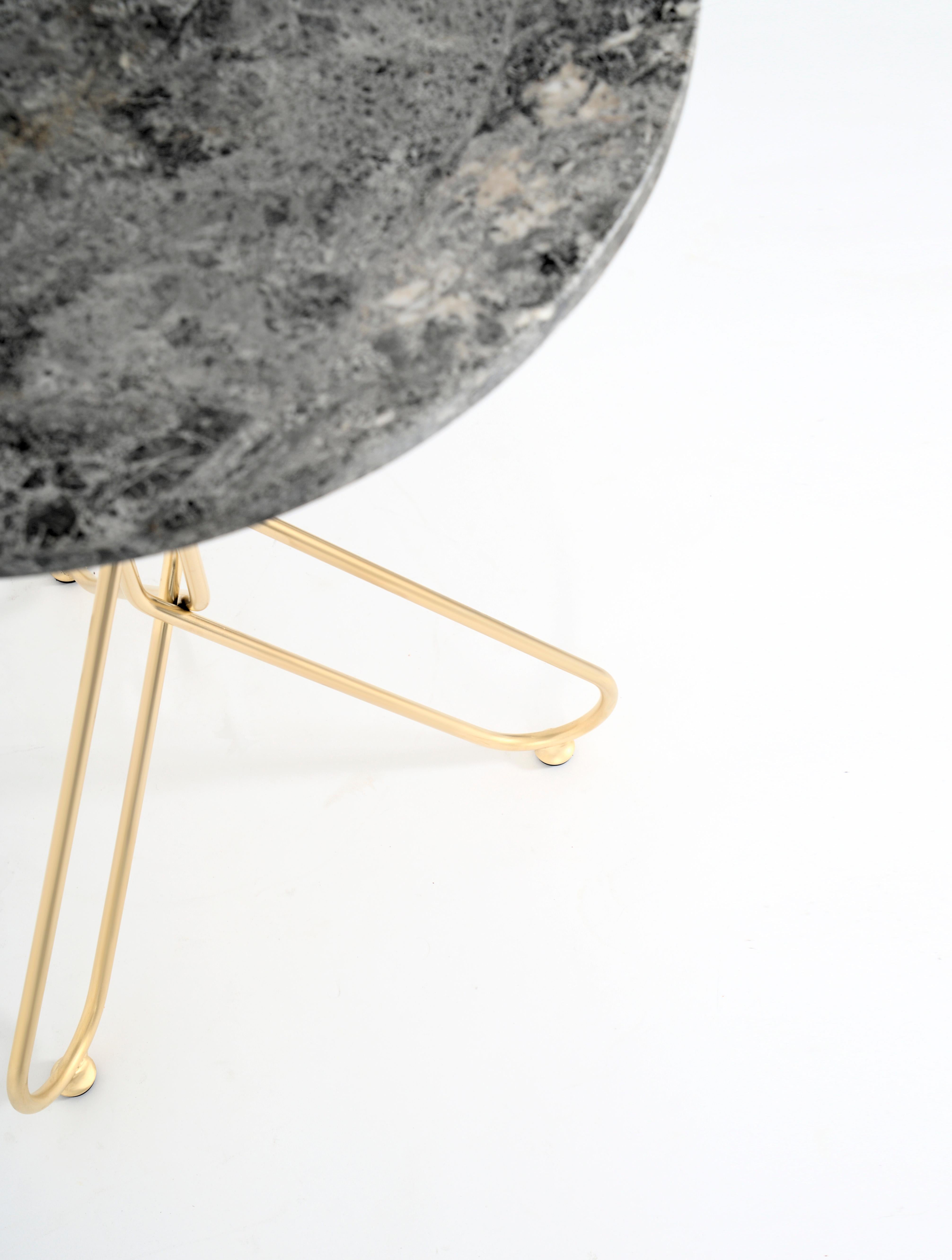 Modern Cota Marble Contemporary Gold Table design Enrico Girotti by lapiegaWD