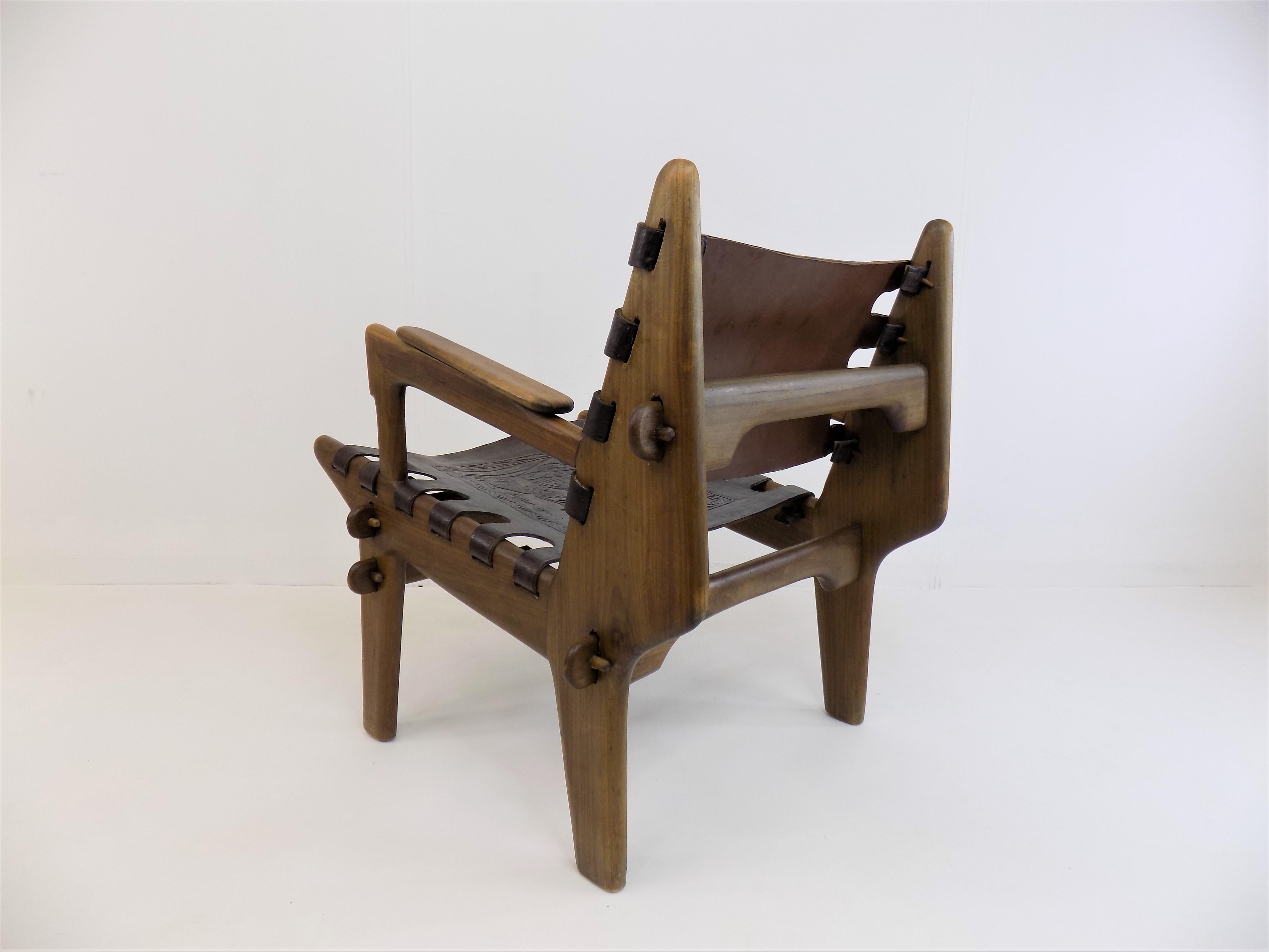 Central American Cotacachi Lounge Chair by Angel Pazmino for Muebles De Estilo For Sale