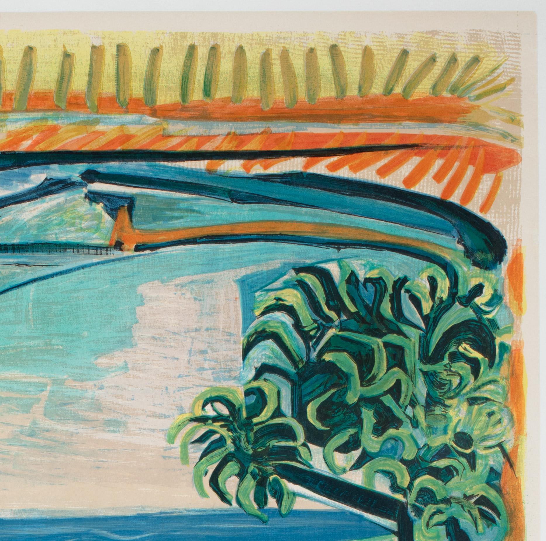 Cote D'Azur 1962 French Travel Advertising Poster, Pablo Picasso In Excellent Condition In Bath, Somerset