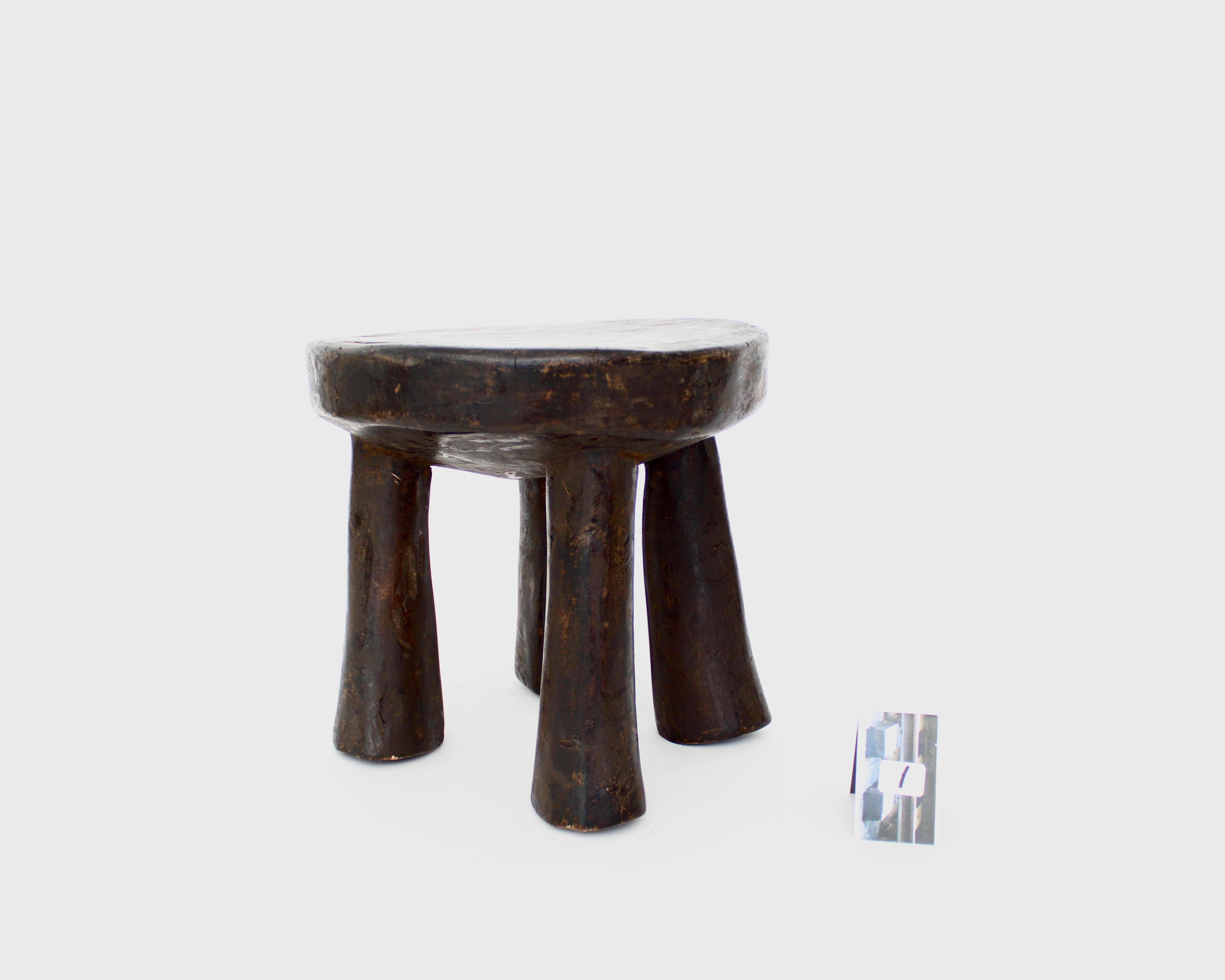 Organic Modern Cote Ivoire Lobi African Stool