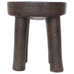 Cote Ivoire Lobi African Wood Stool or Side Table